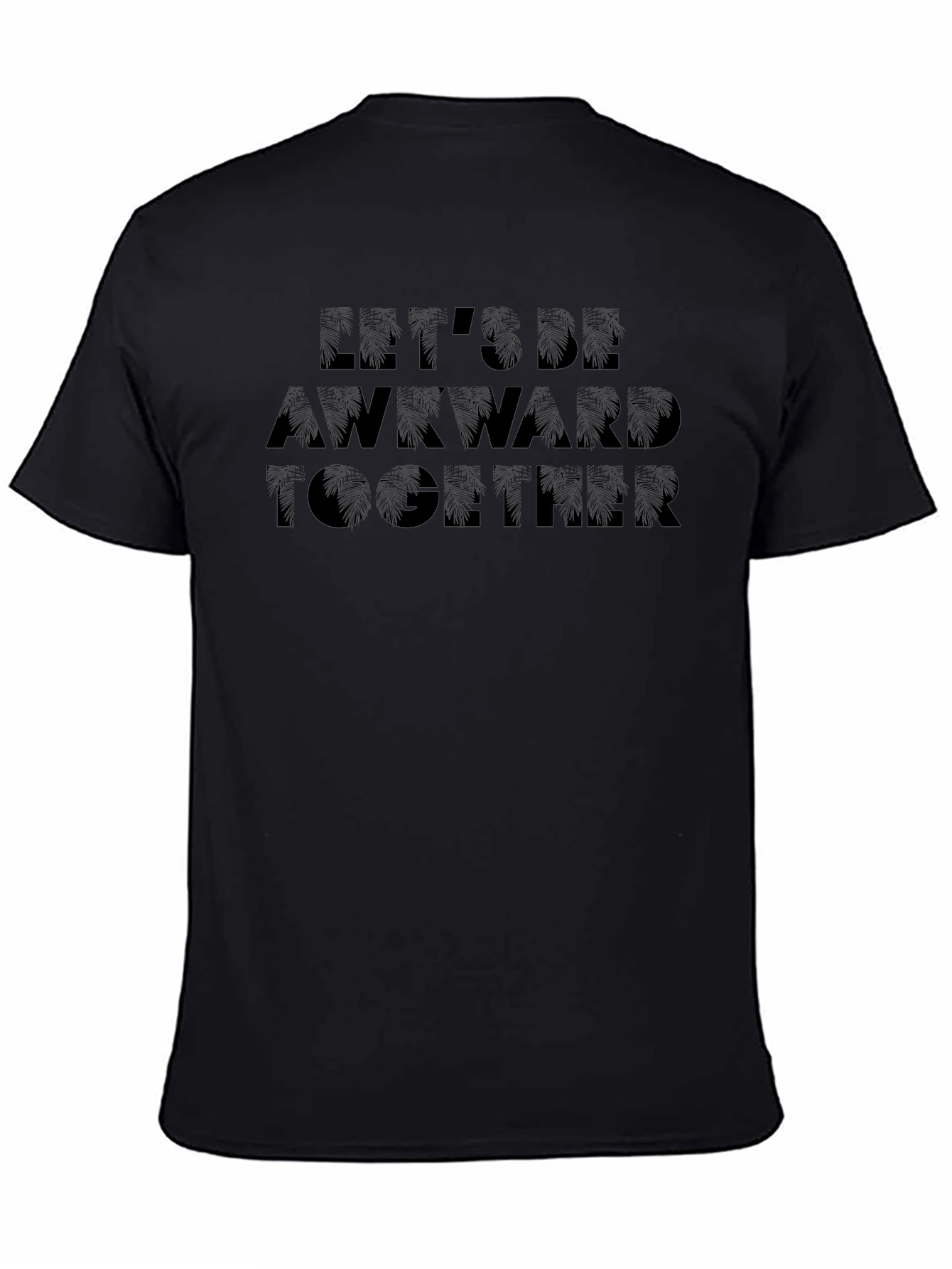 Awkward Together Black Graphic Tee