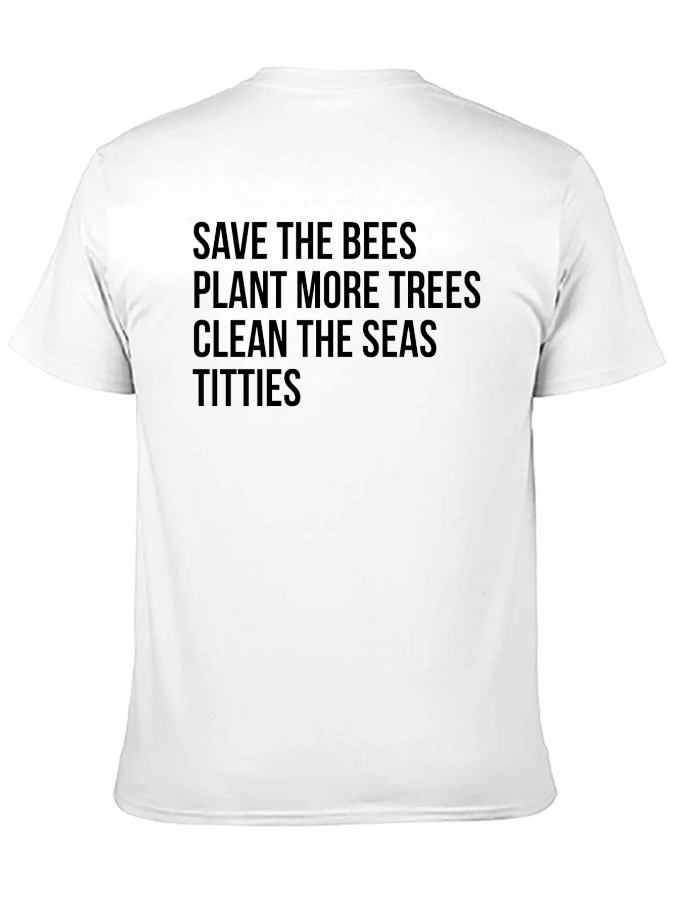 Save Bees Plant Trees Funny Graphic T-Shirt
