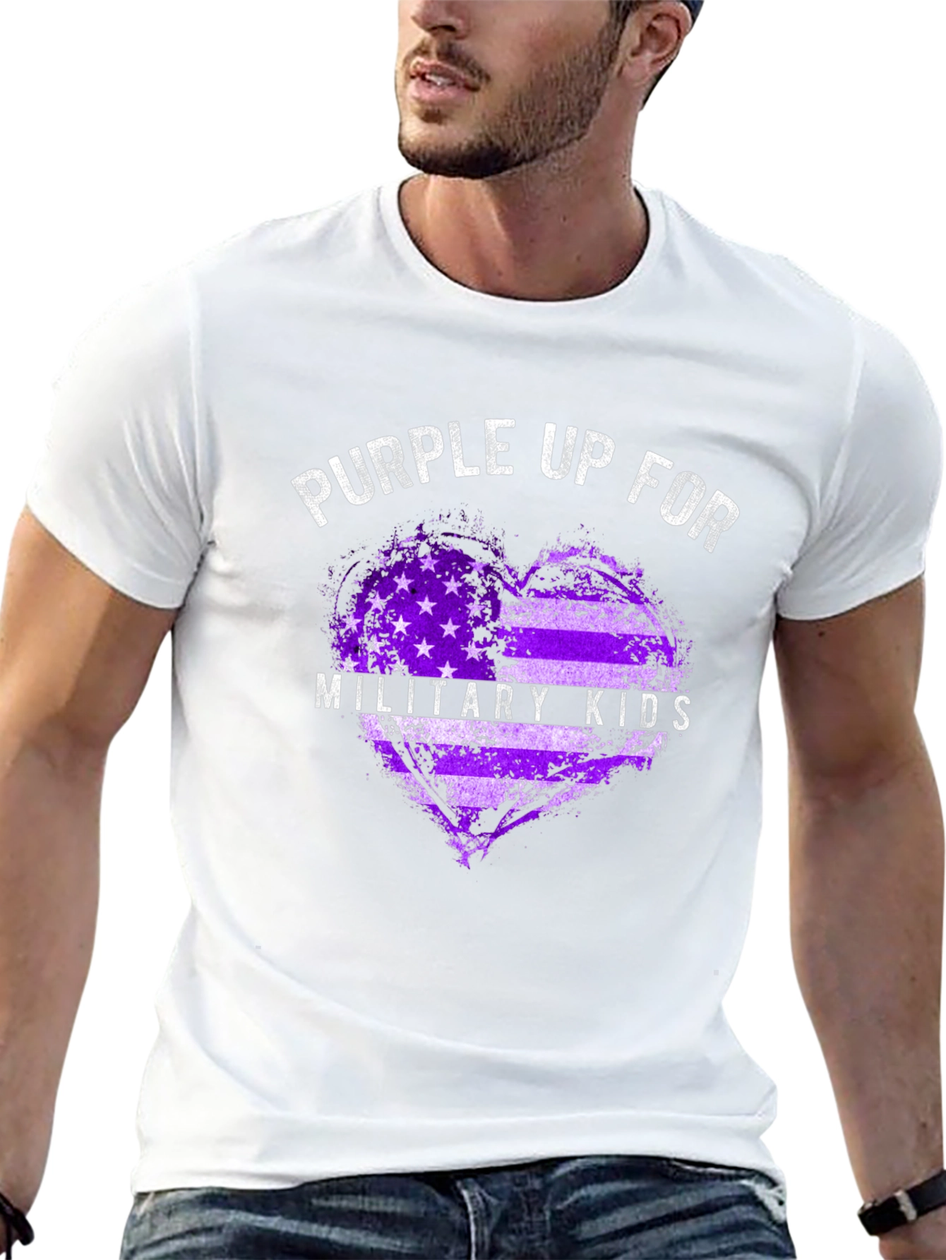 Purple Up For Military Kids T-Shirt