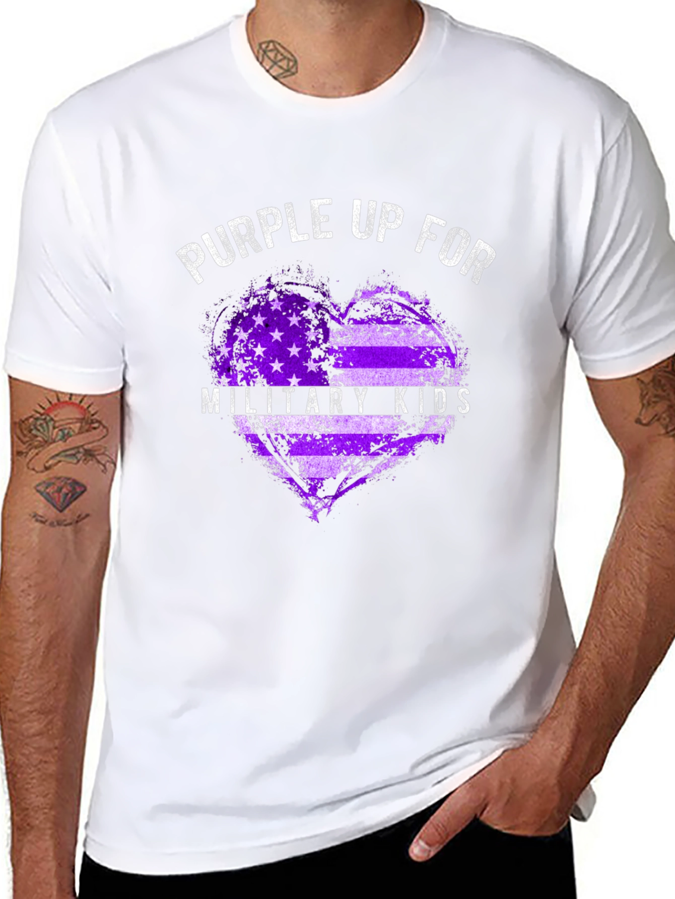 Purple Up For Military Kids T-Shirt