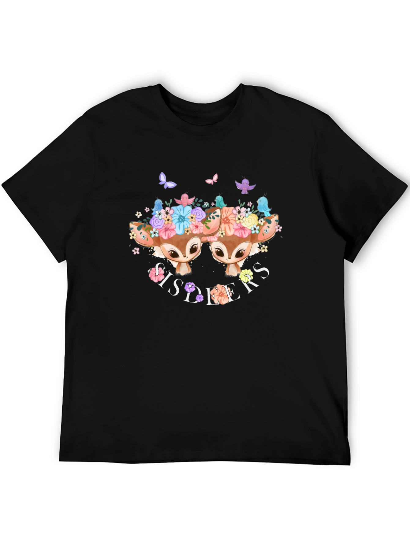 Sisters Deer Graphic T-Shirt