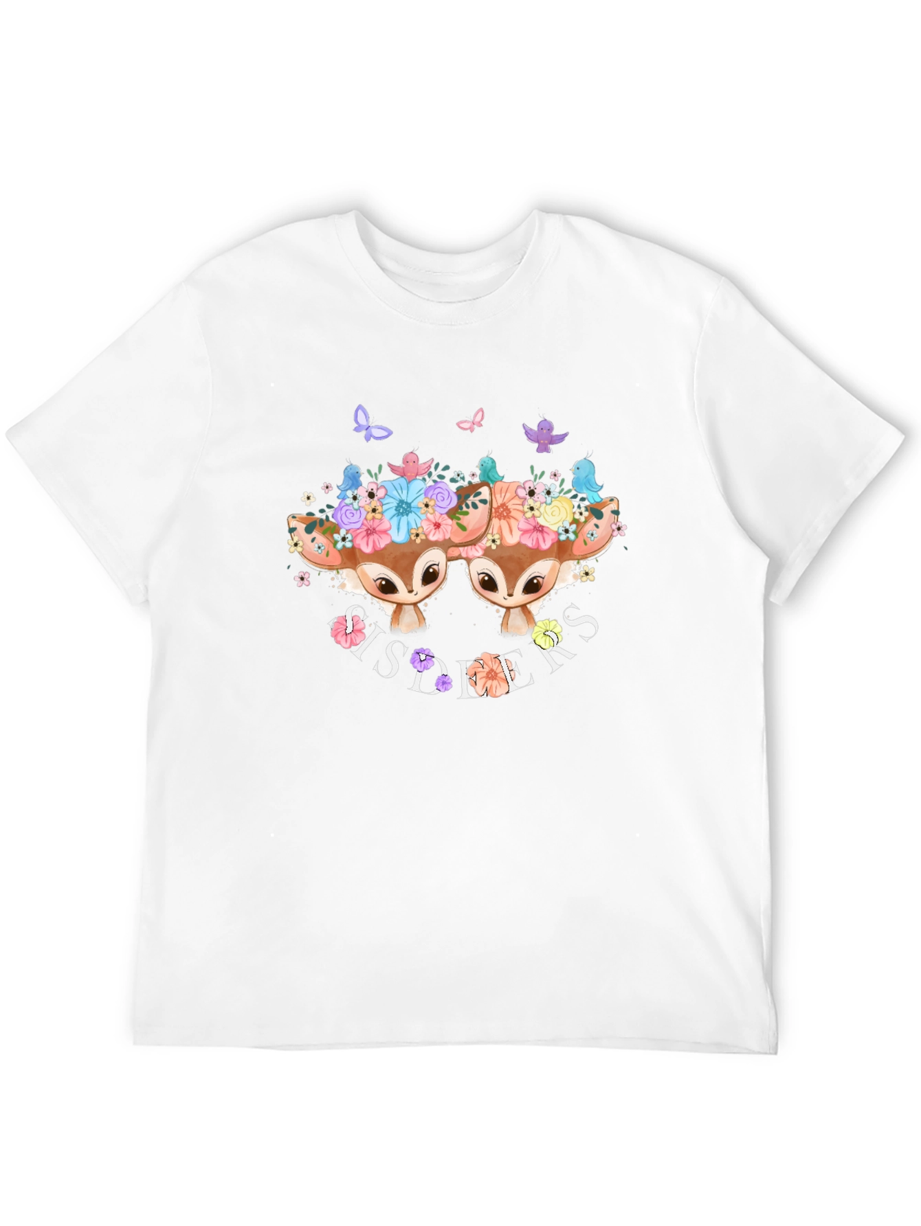 Sisters Deer Graphic T-Shirt
