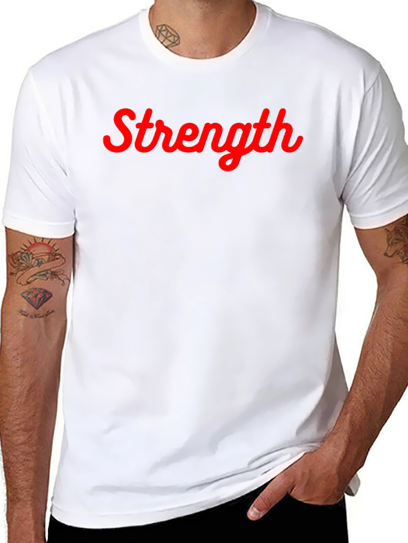 Strength Graphic Tee - Mens Black T-Shirt