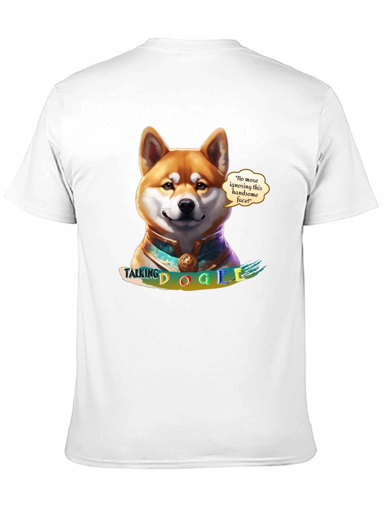 Talking Dogie Graphic Tee - Shiba Inu Design