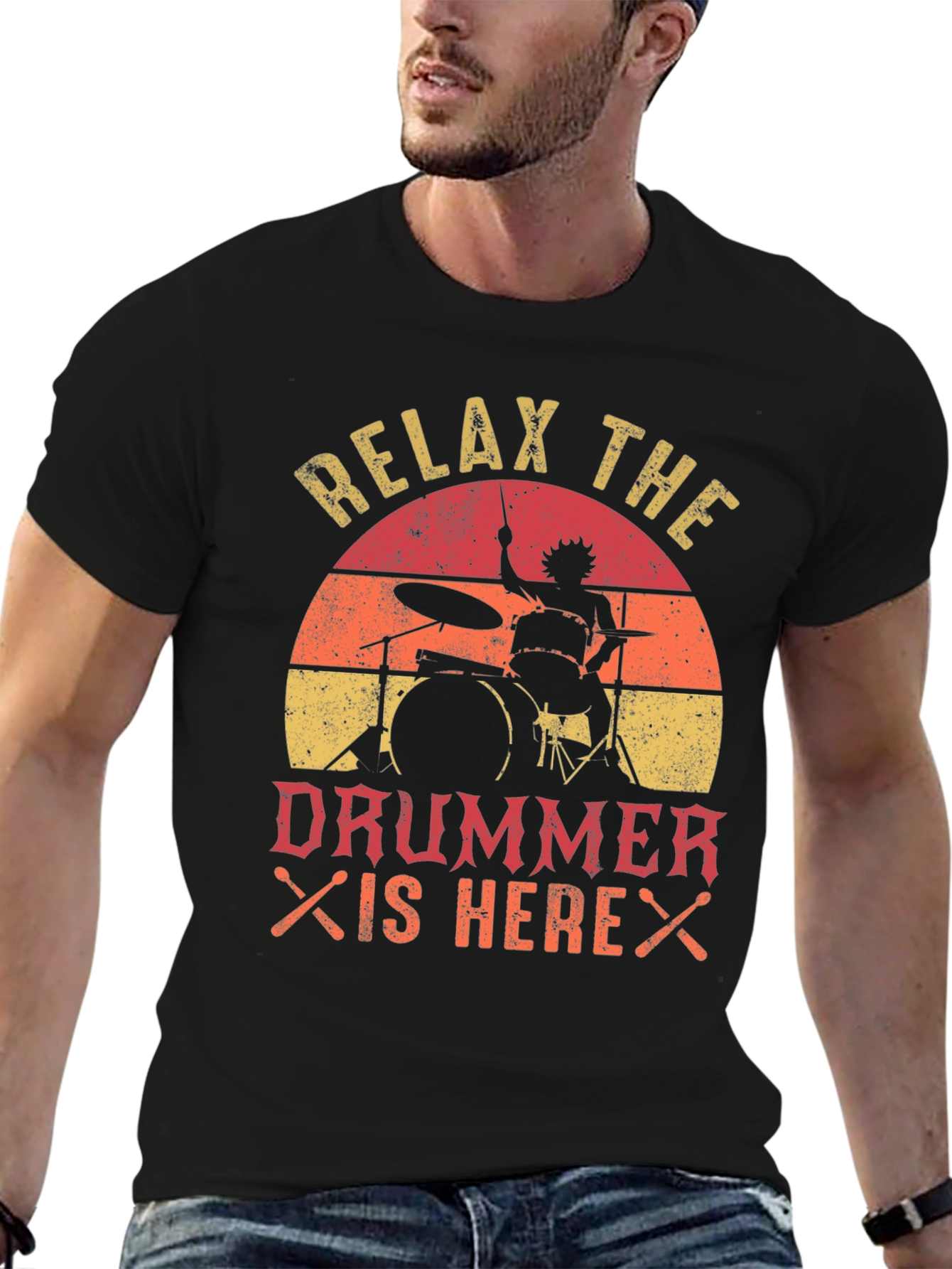 Relax the Drummer is Here T-Shirt