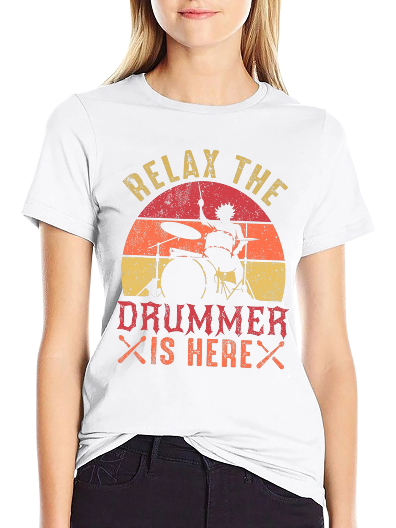 Relax the Drummer is Here T-Shirt