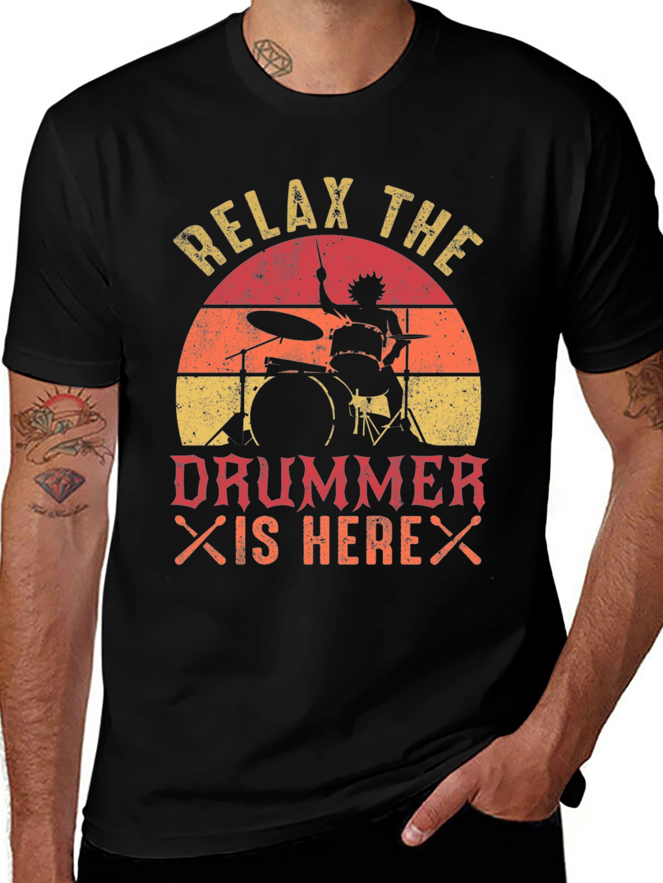 Relax the Drummer is Here T-Shirt