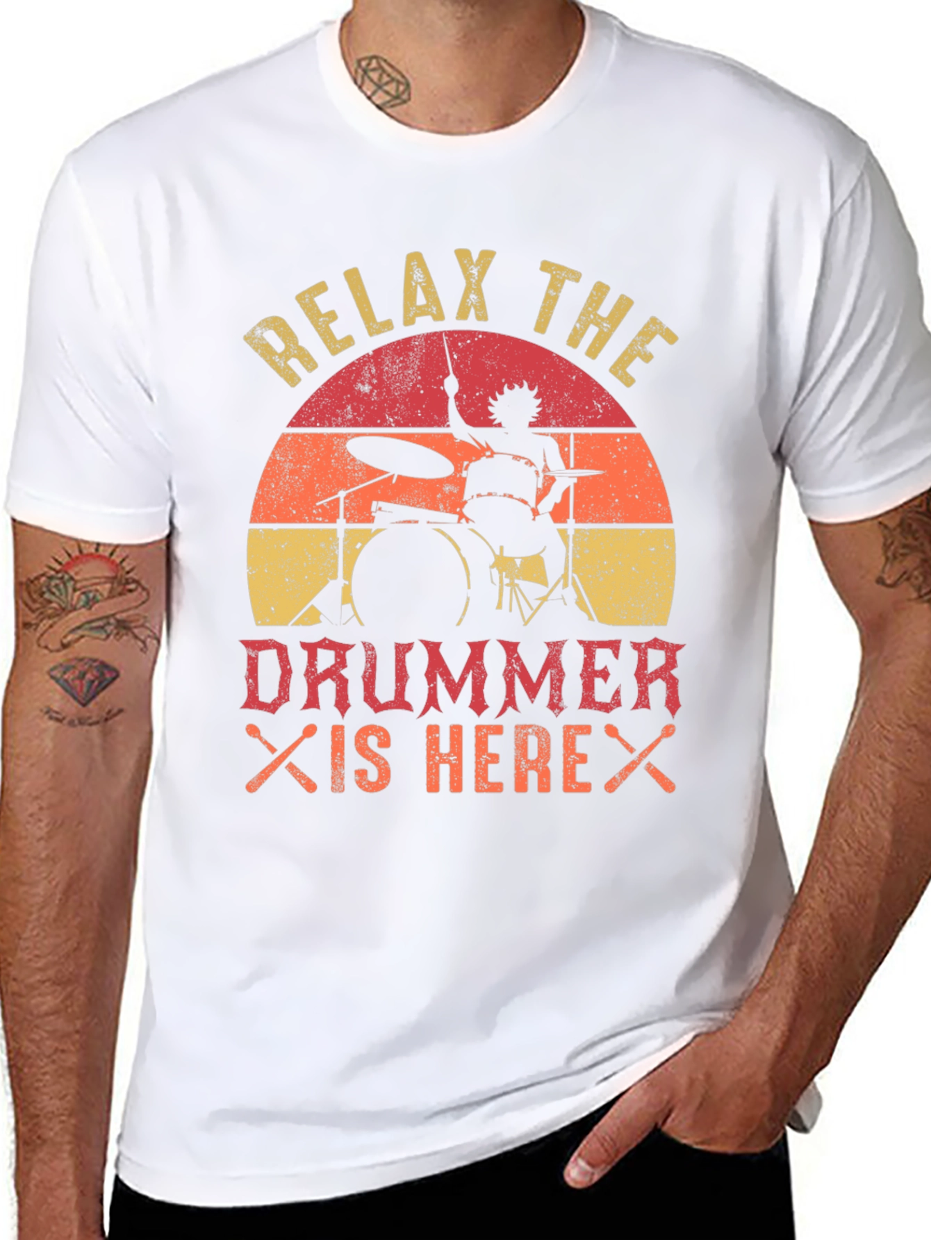 Relax the Drummer is Here T-Shirt