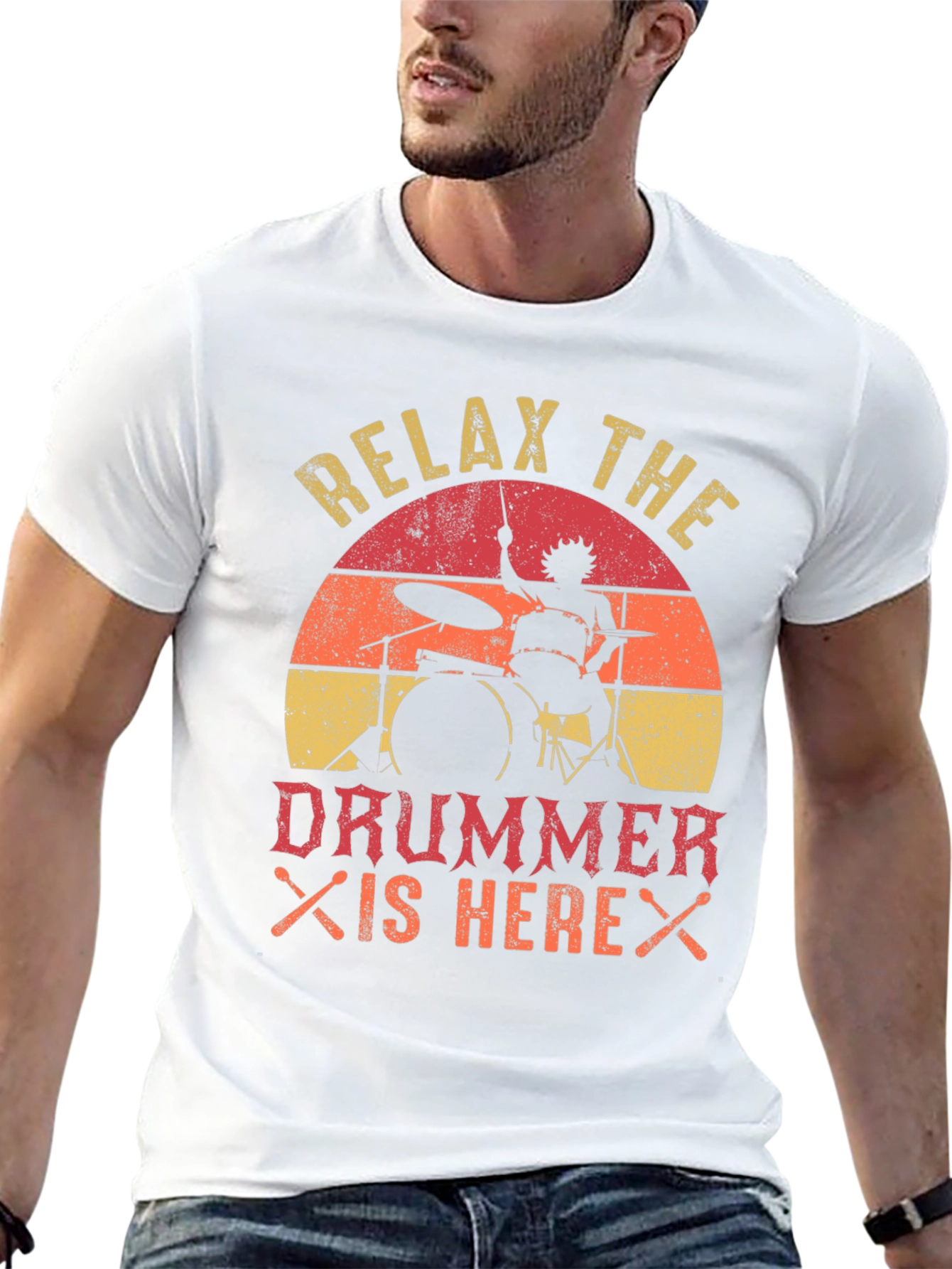 Relax the Drummer is Here T-Shirt