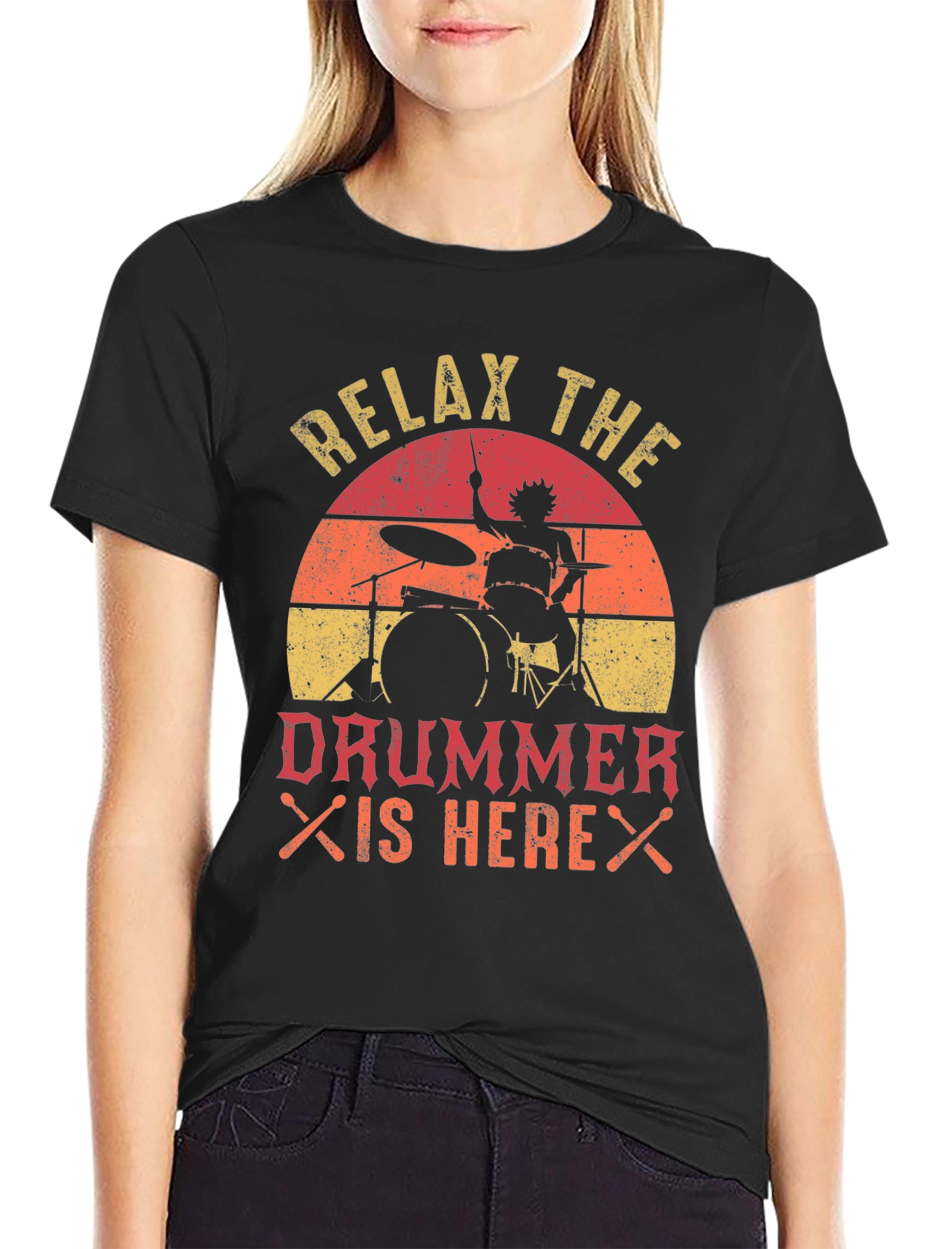 Relax the Drummer is Here T-Shirt