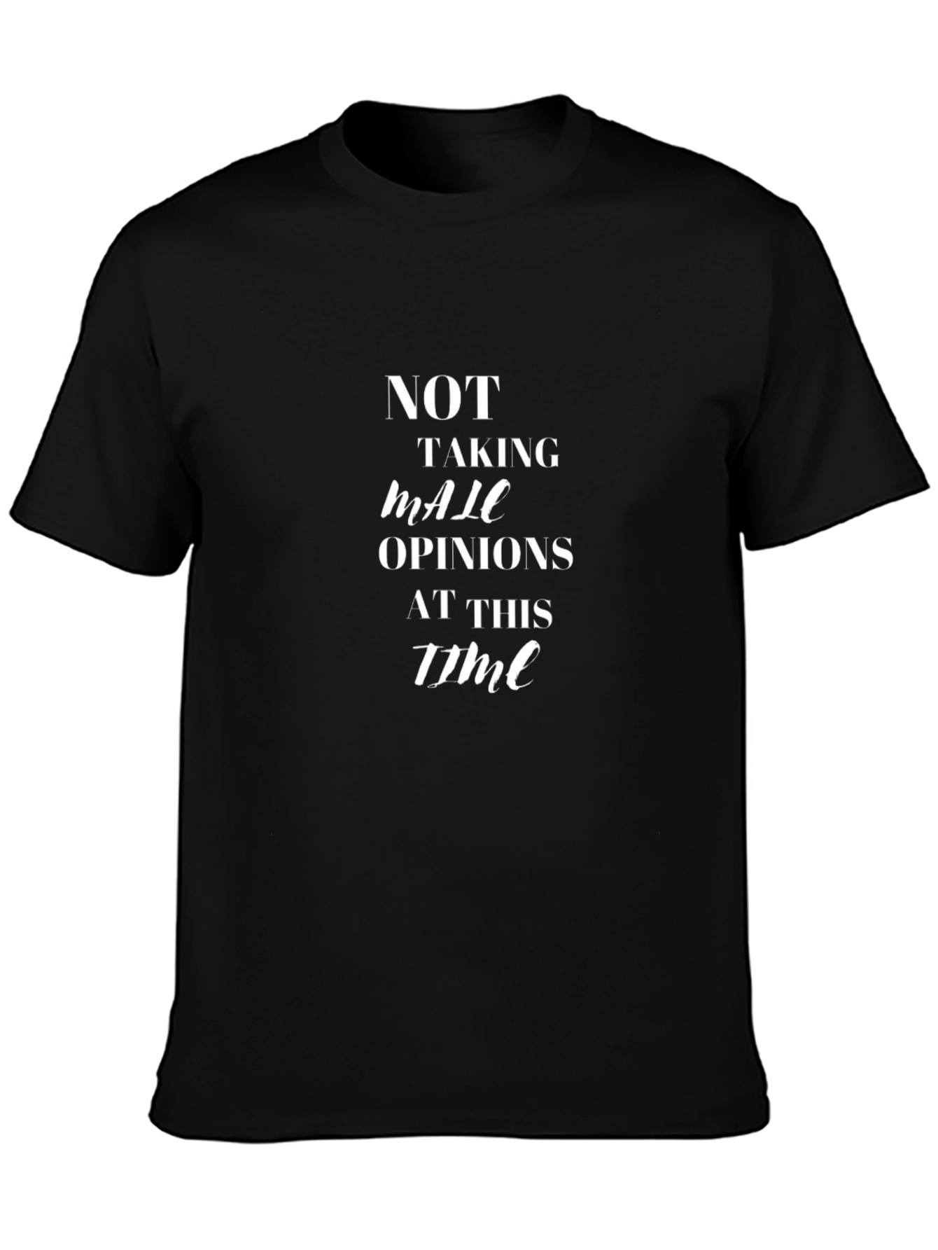 Not Taking Male Opinions T-Shirt