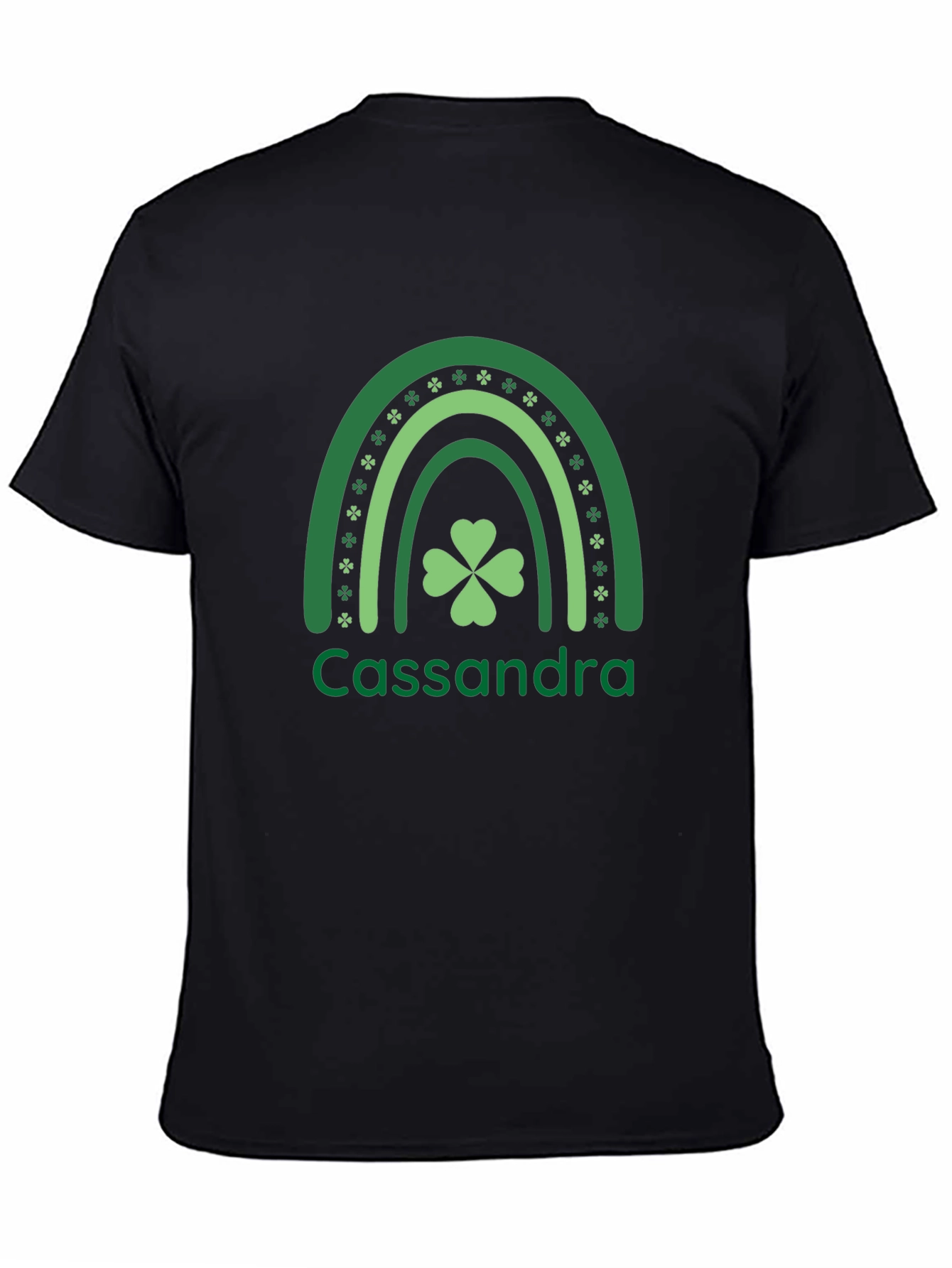 St. Patricks Day Cassandra Rainbow Clover T-Shirt