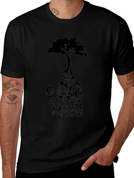 Arboreal Man Graphic Tee - Unique Tree Design