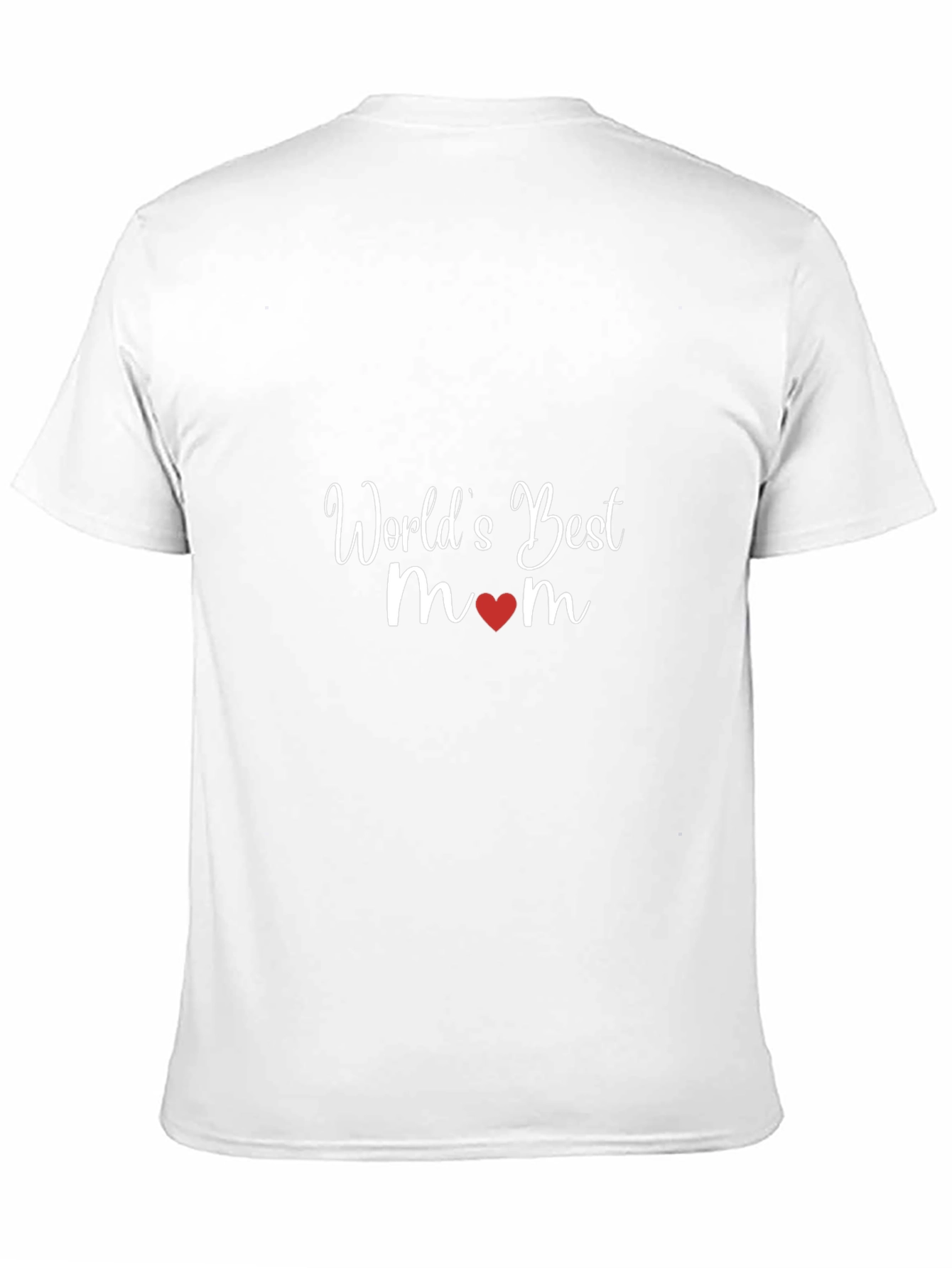 Worlds Best Mom T-Shirt - Heart Design