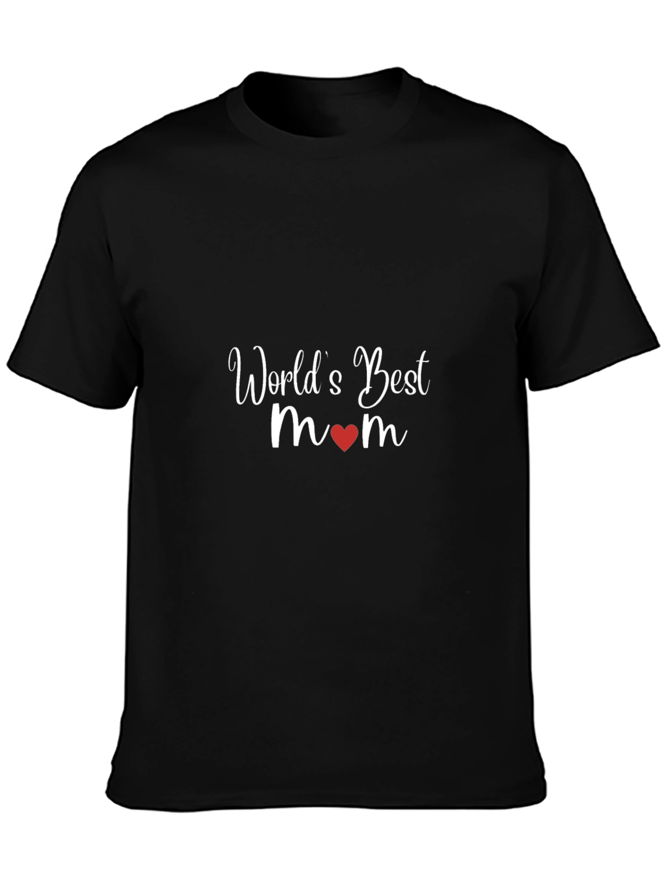 Worlds Best Mom T-Shirt - Heart Design