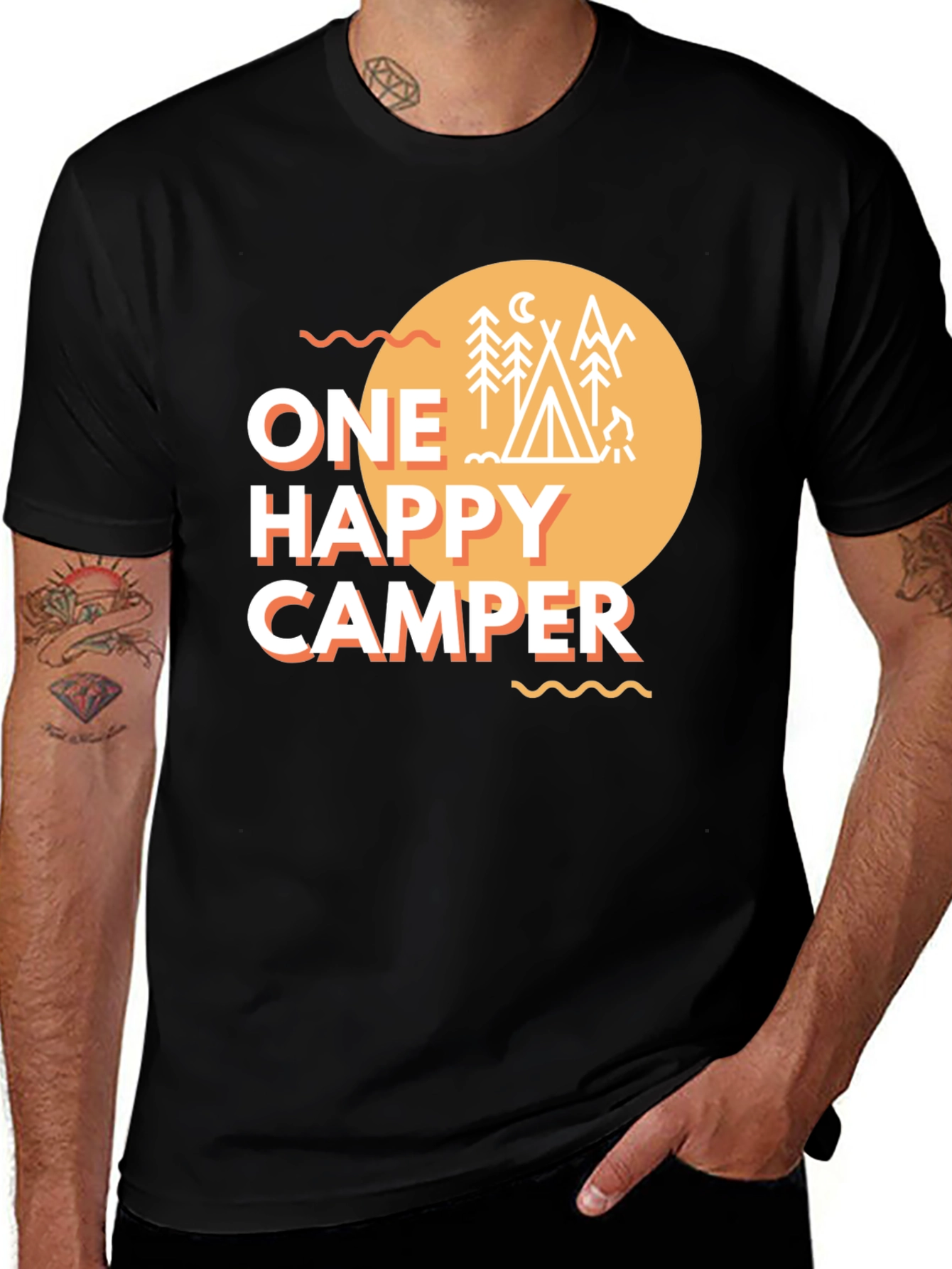 One Happy Camper Graphic T-Shirt