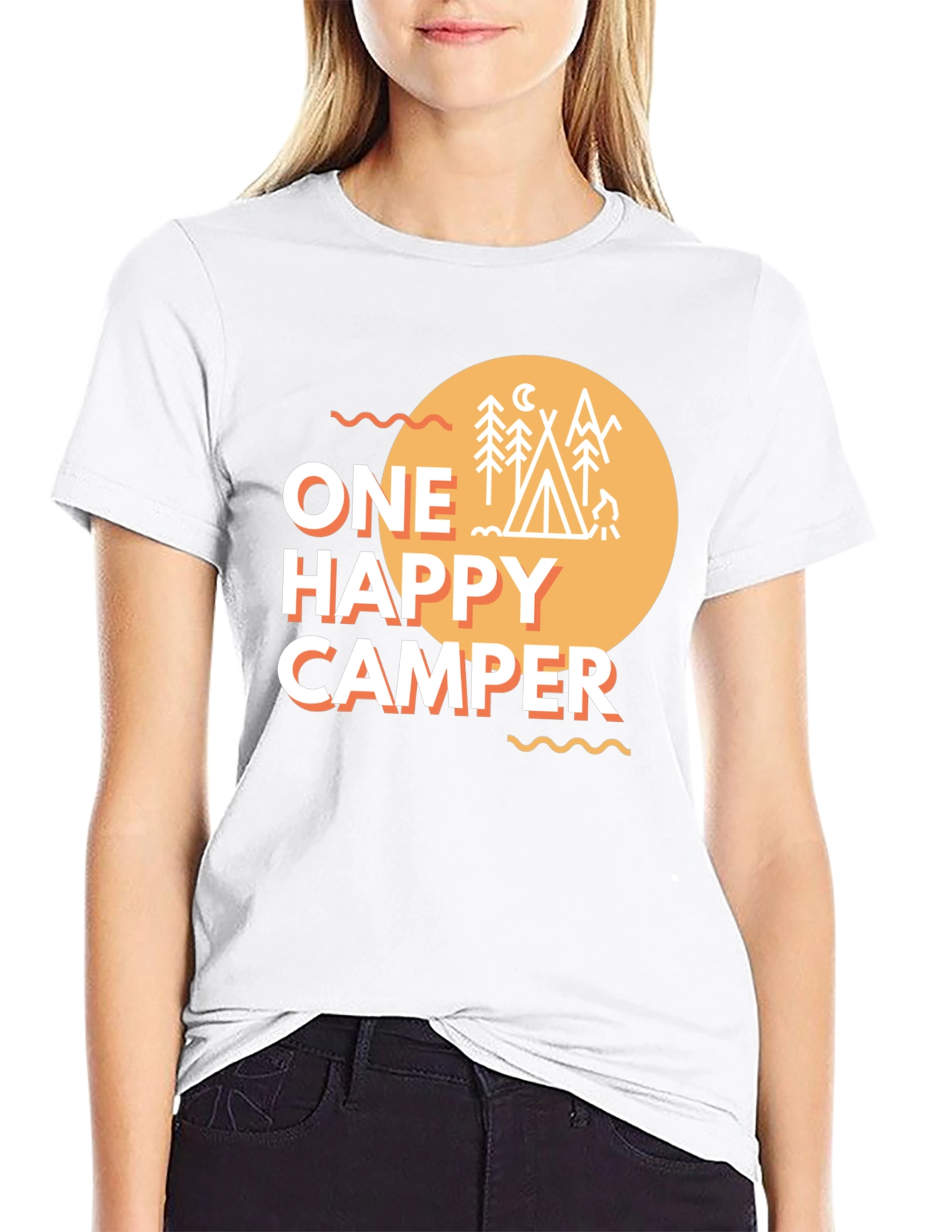 One Happy Camper Graphic T-Shirt