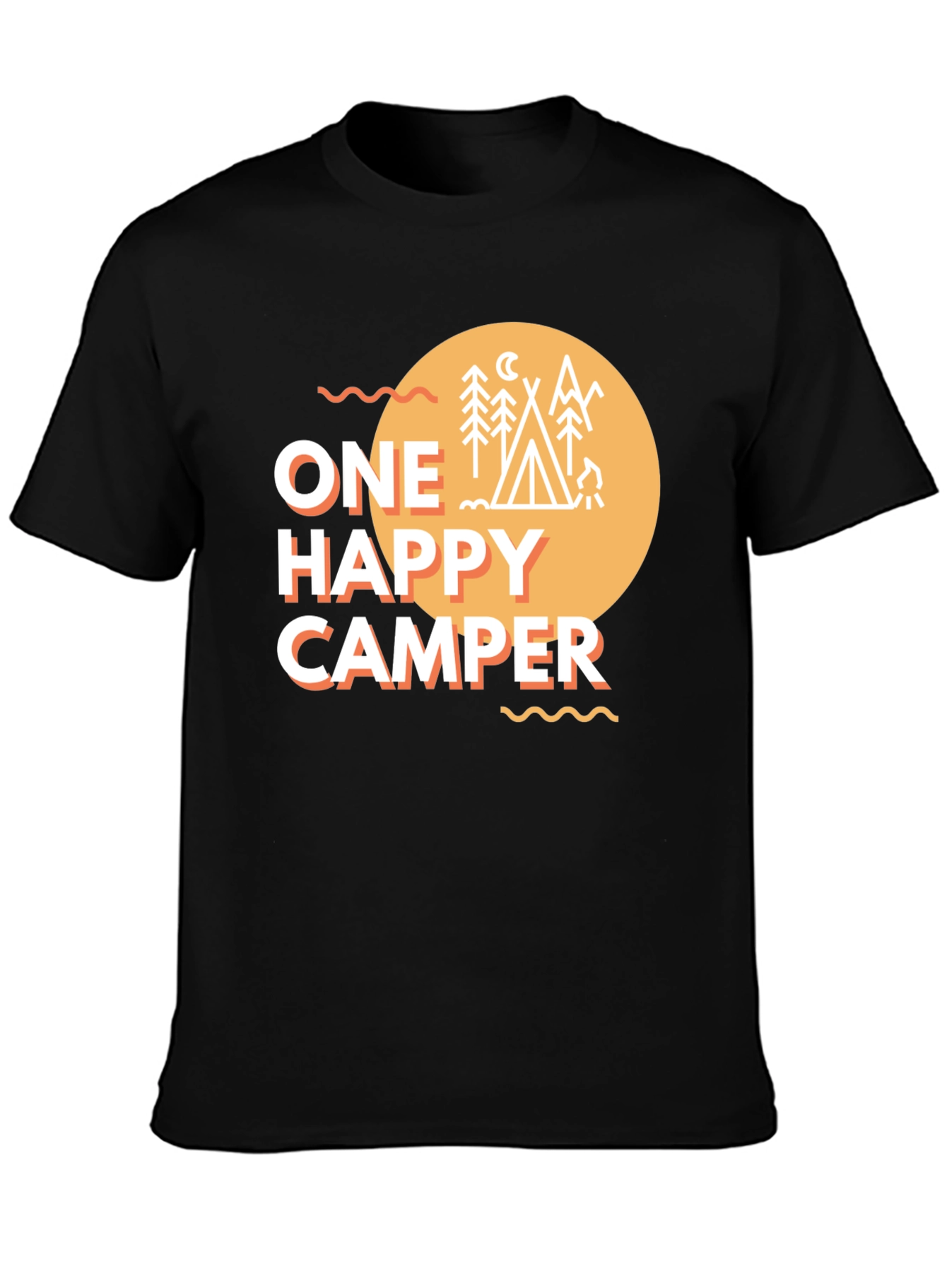 One Happy Camper Graphic T-Shirt