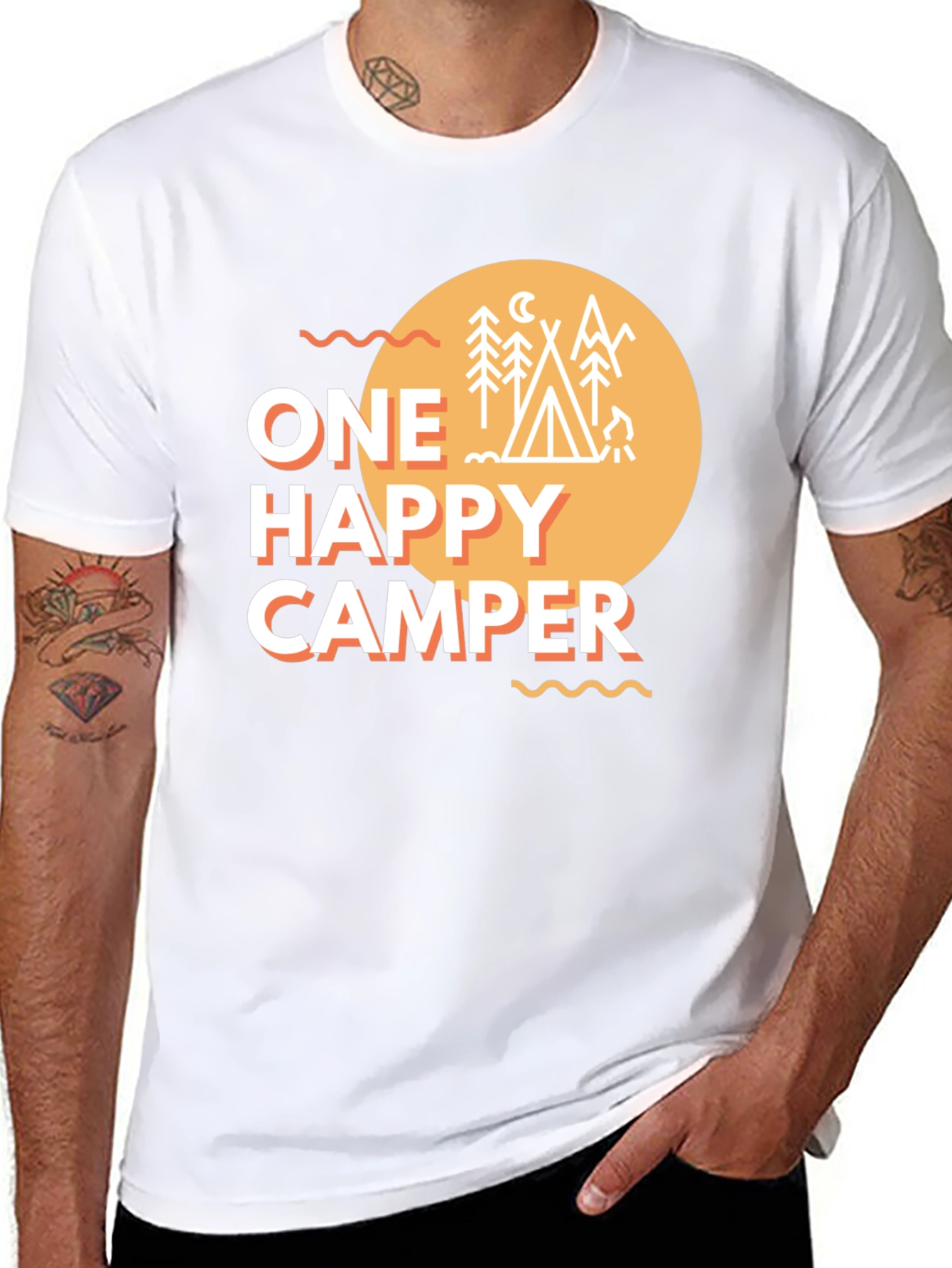 One Happy Camper Graphic T-Shirt