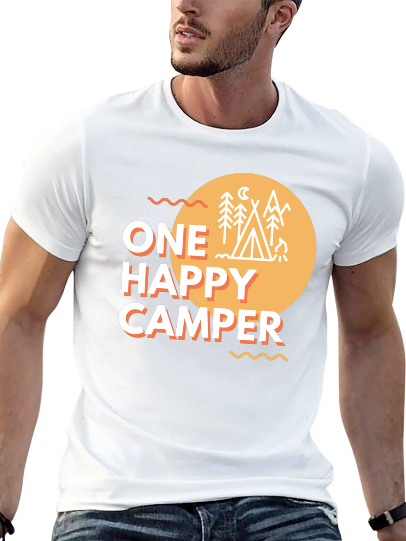 One Happy Camper Graphic T-Shirt