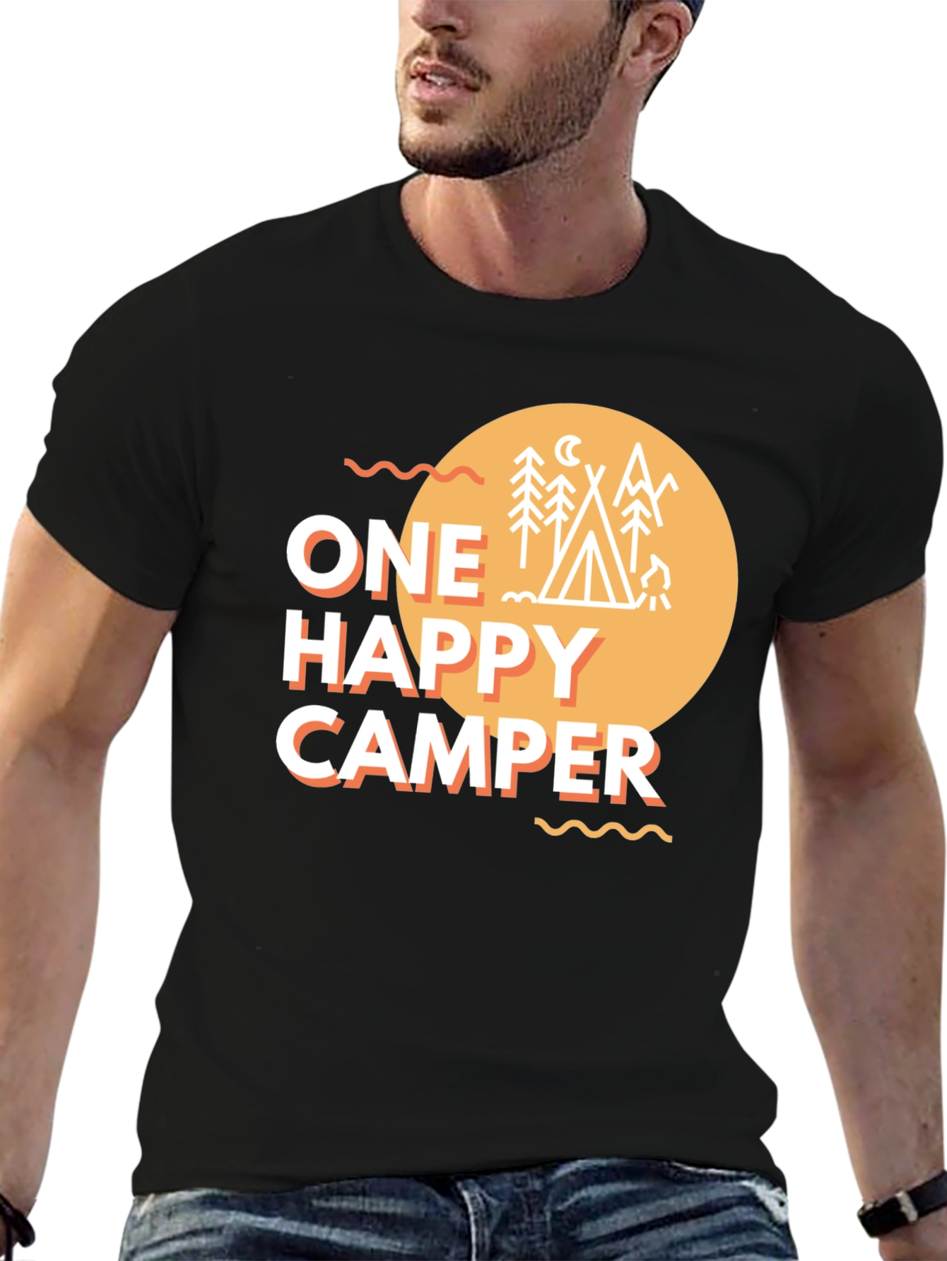One Happy Camper Graphic T-Shirt