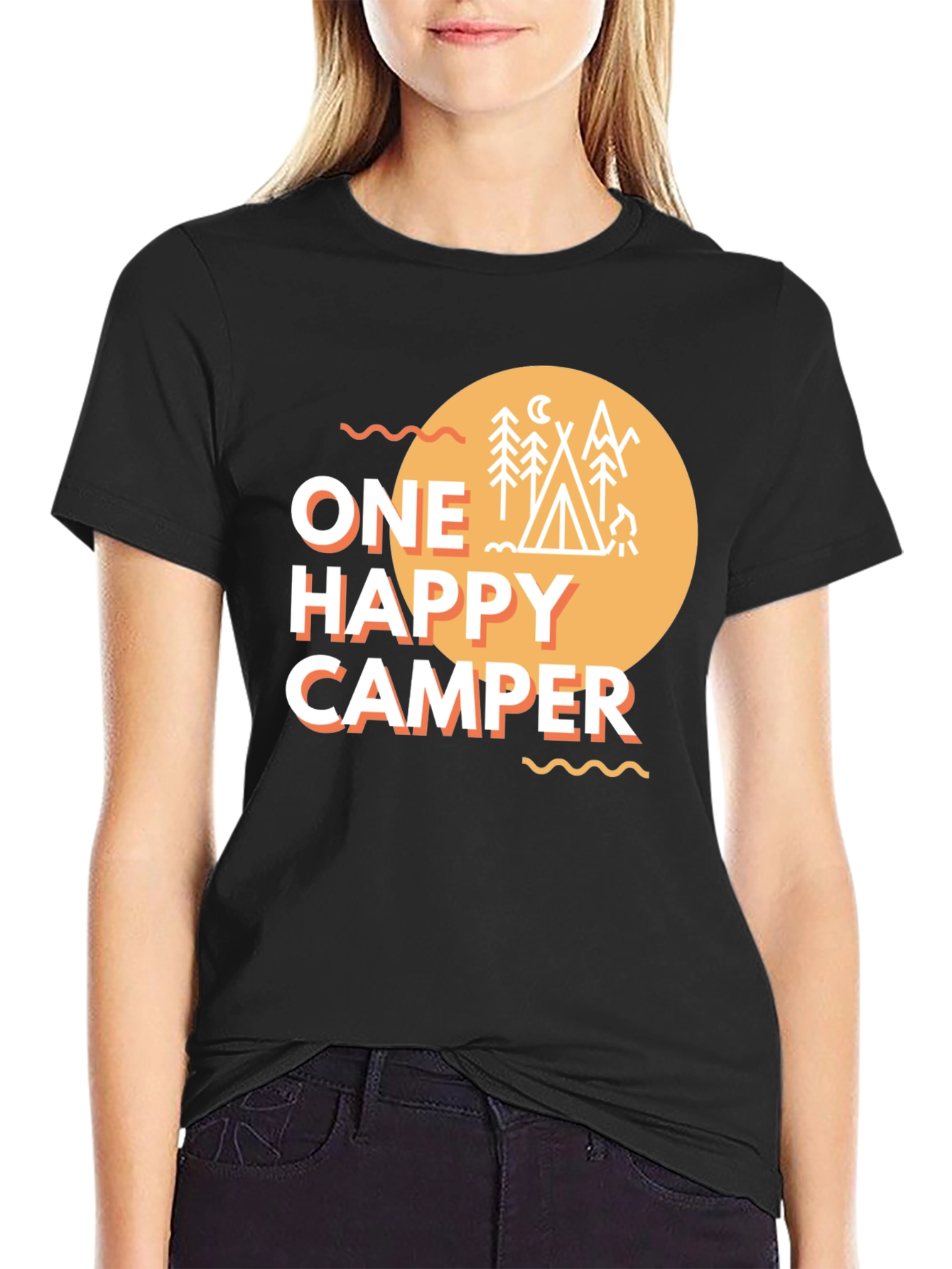 One Happy Camper Graphic T-Shirt