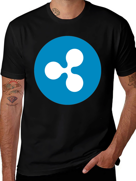 Ripple Crypto Logo T-Shirt - Black