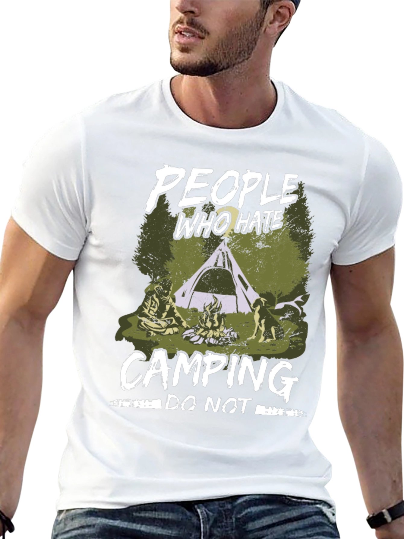 People Who Hate Camping Graphic T-Shirt