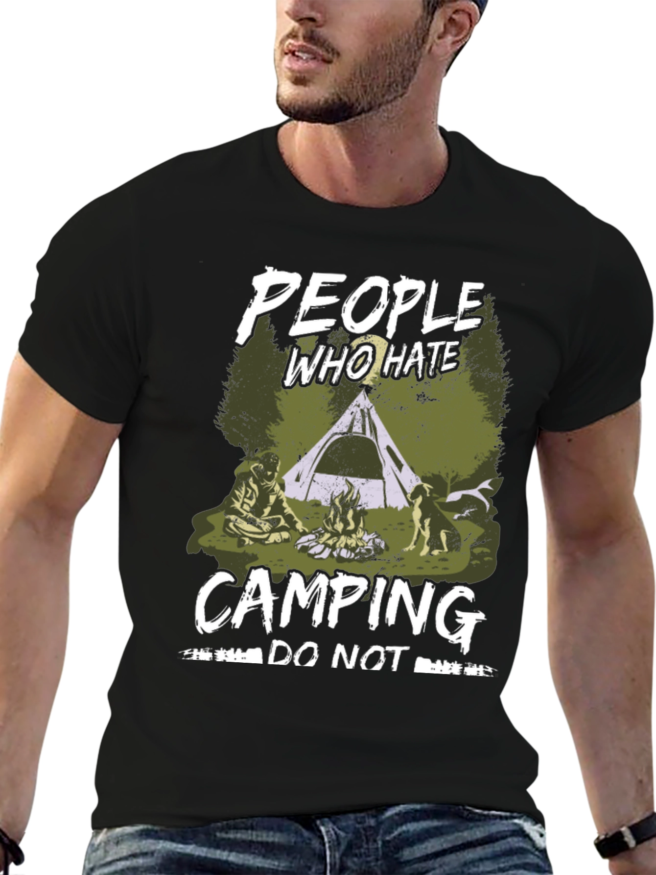People Who Hate Camping Graphic T-Shirt