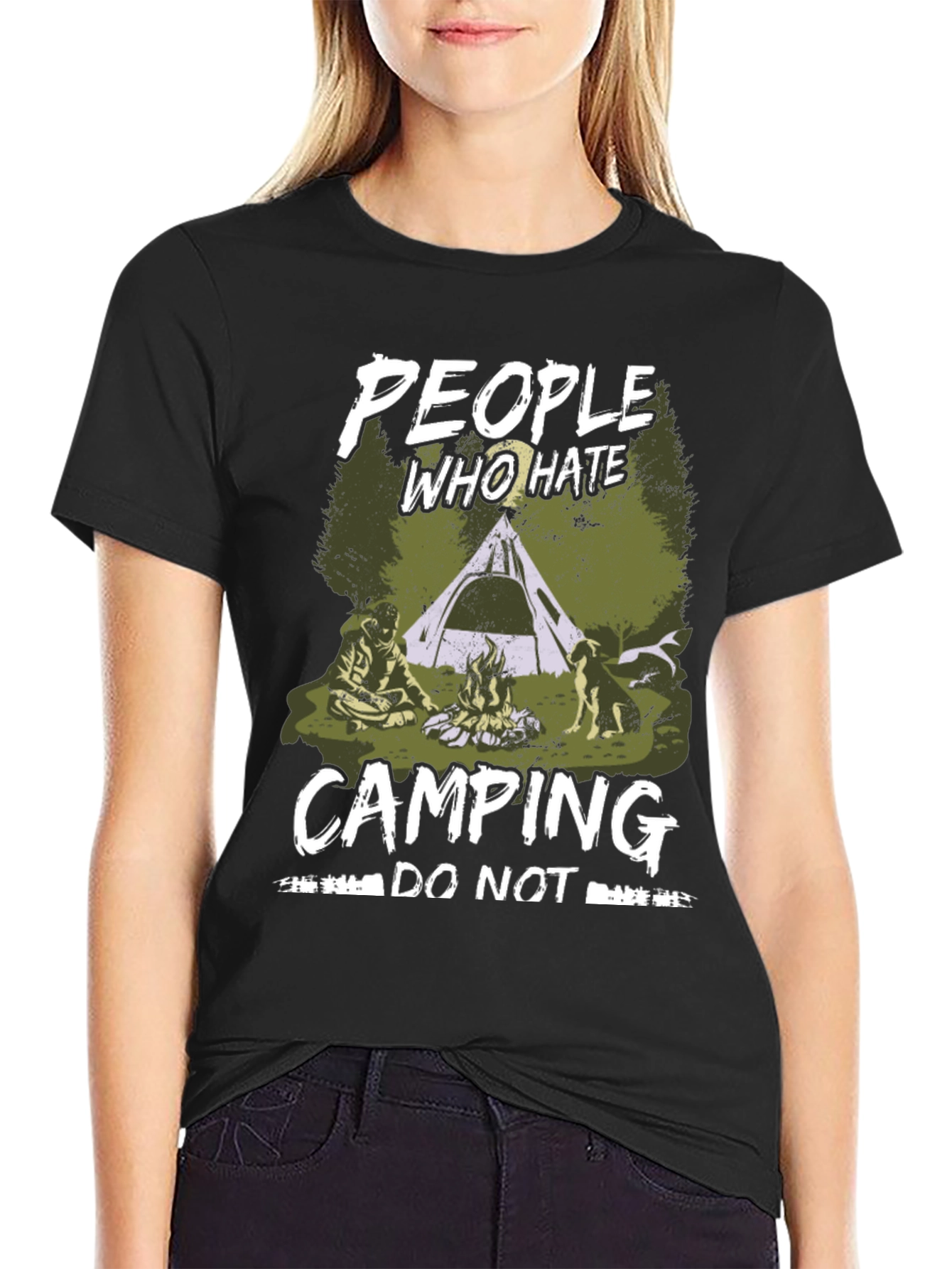People Who Hate Camping Graphic T-Shirt