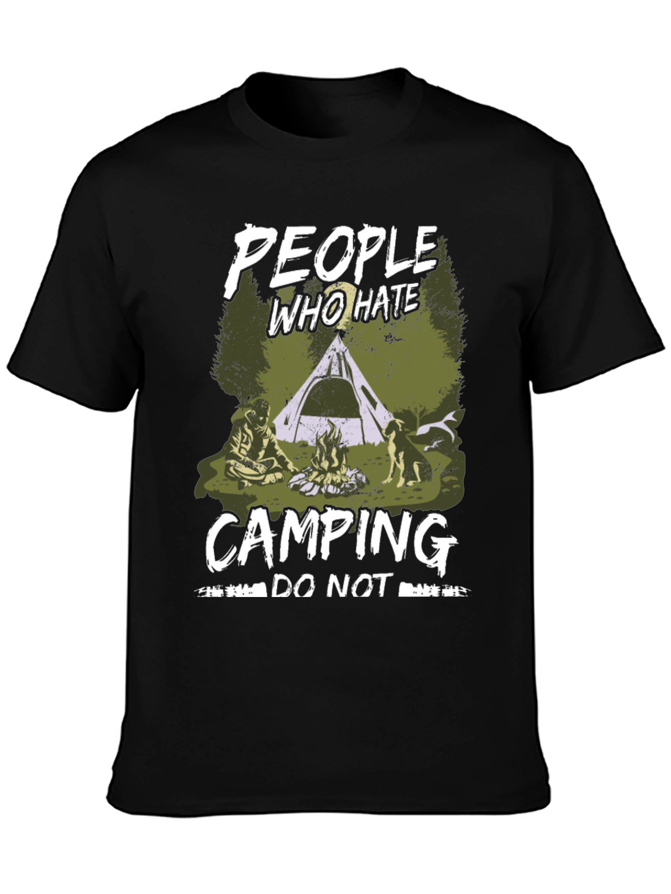 People Who Hate Camping Graphic T-Shirt