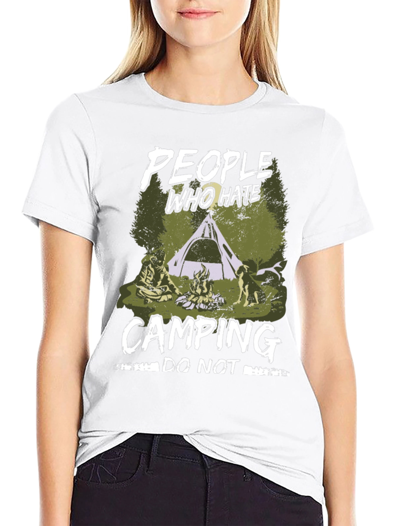 People Who Hate Camping Graphic T-Shirt