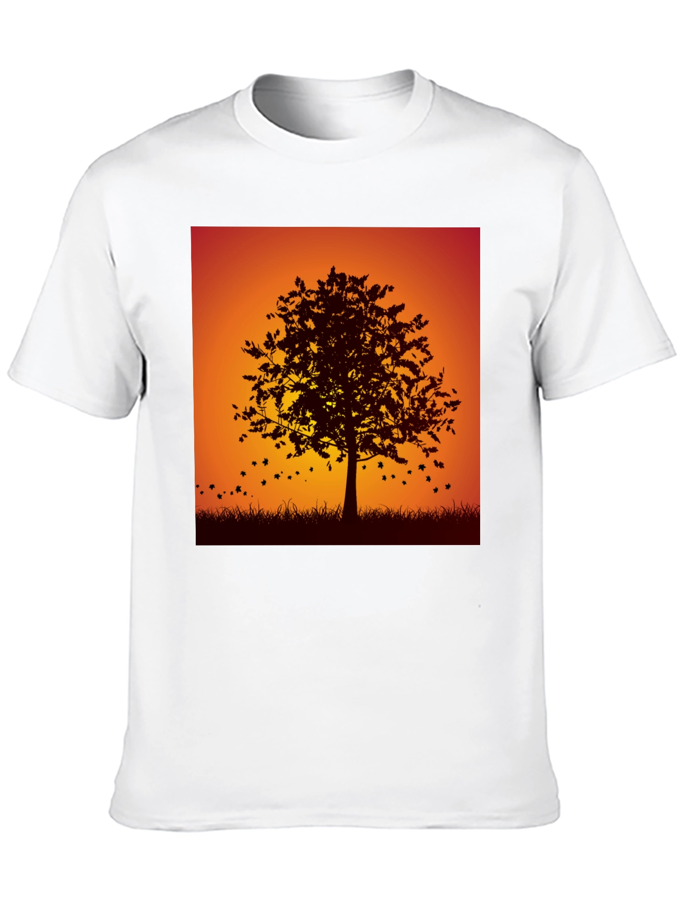 Autumn Tree Graphic Black Tee