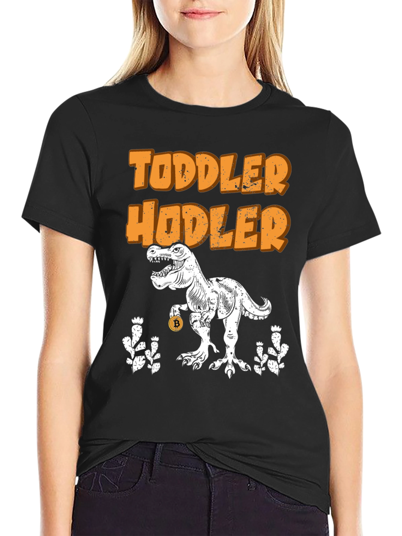 Toddler Hodler Bitcoin Dinosaur T-Shirt