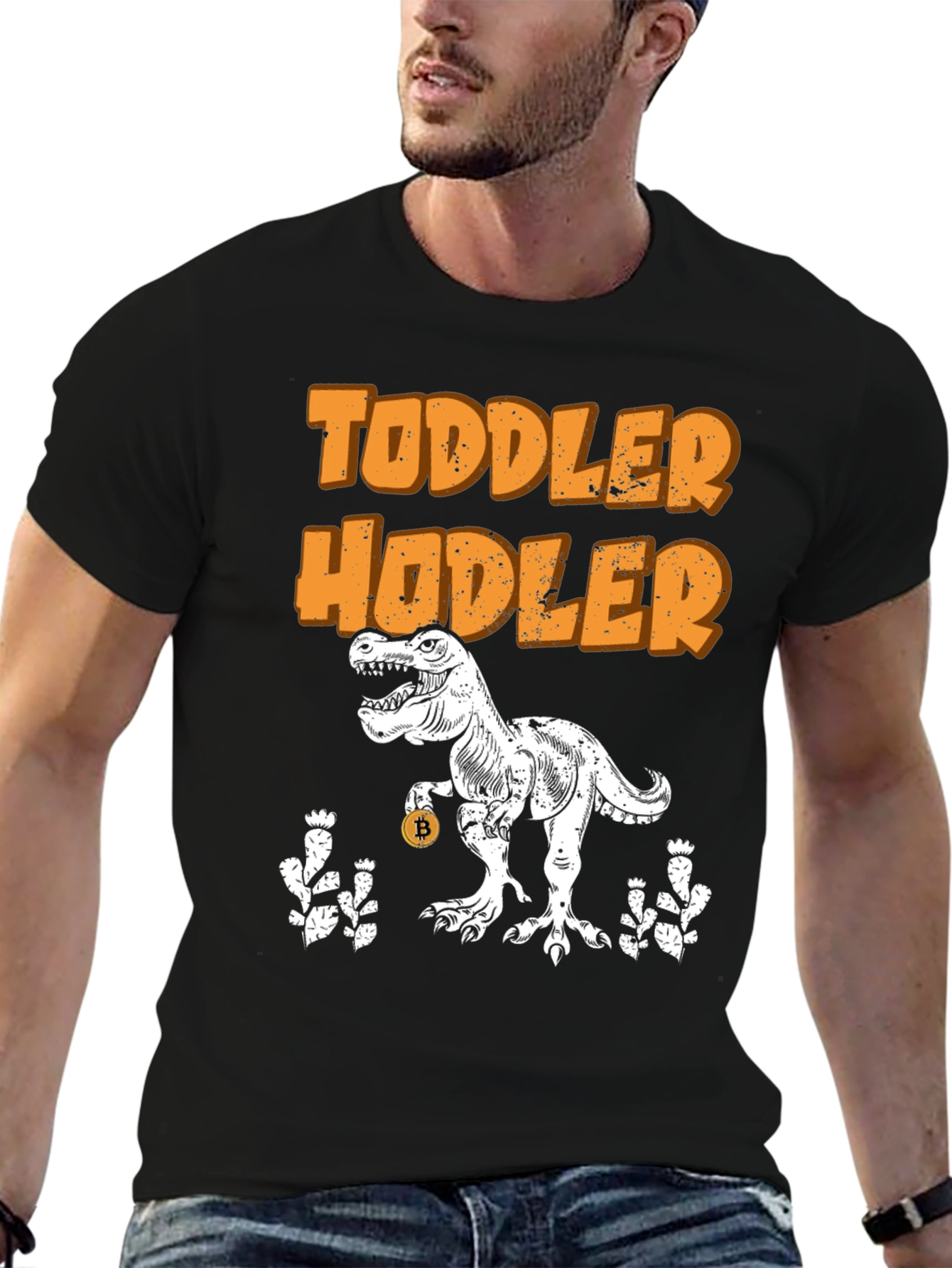 Toddler Hodler Bitcoin Dinosaur T-Shirt