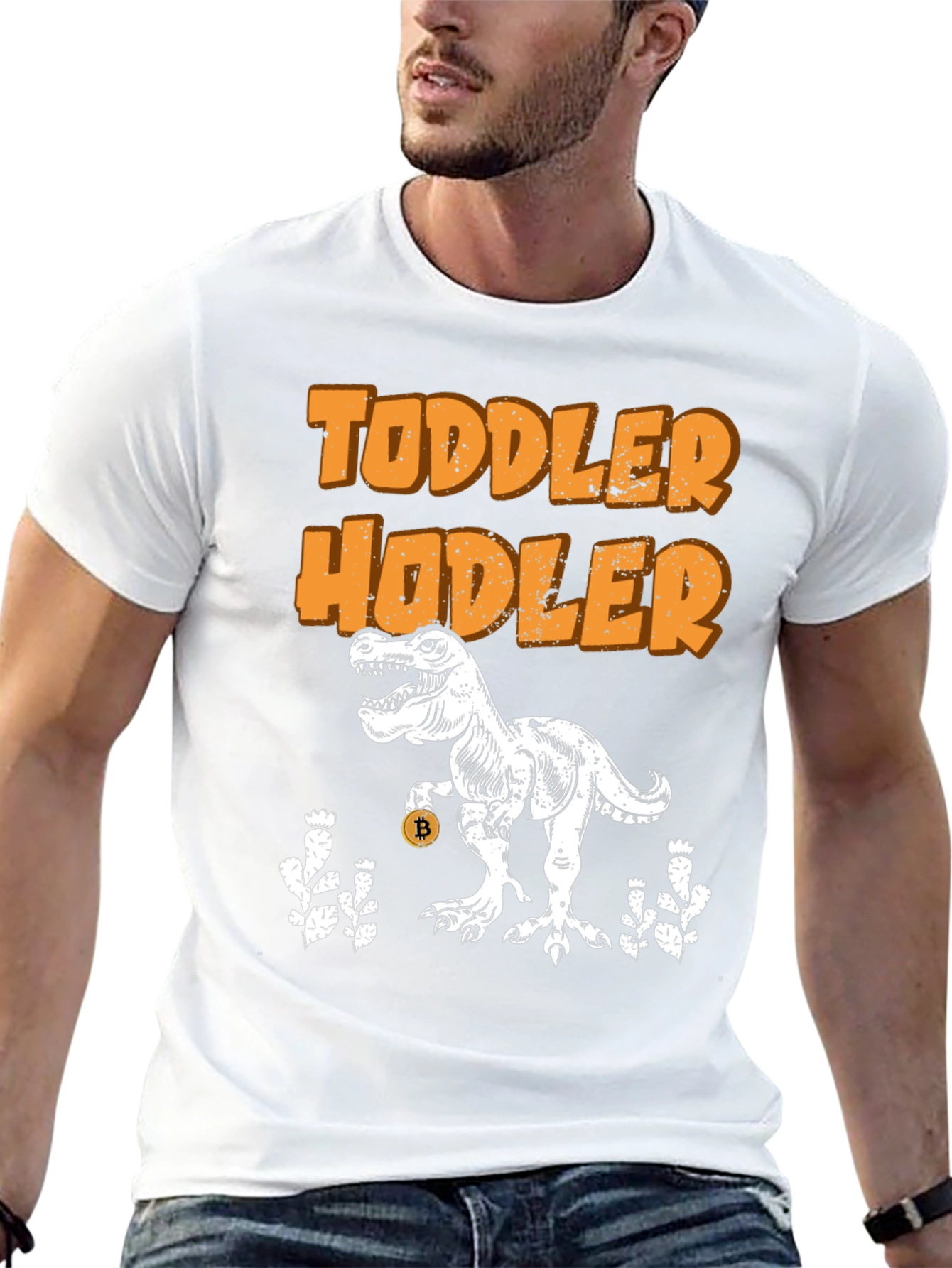 Toddler Hodler Bitcoin Dinosaur T-Shirt