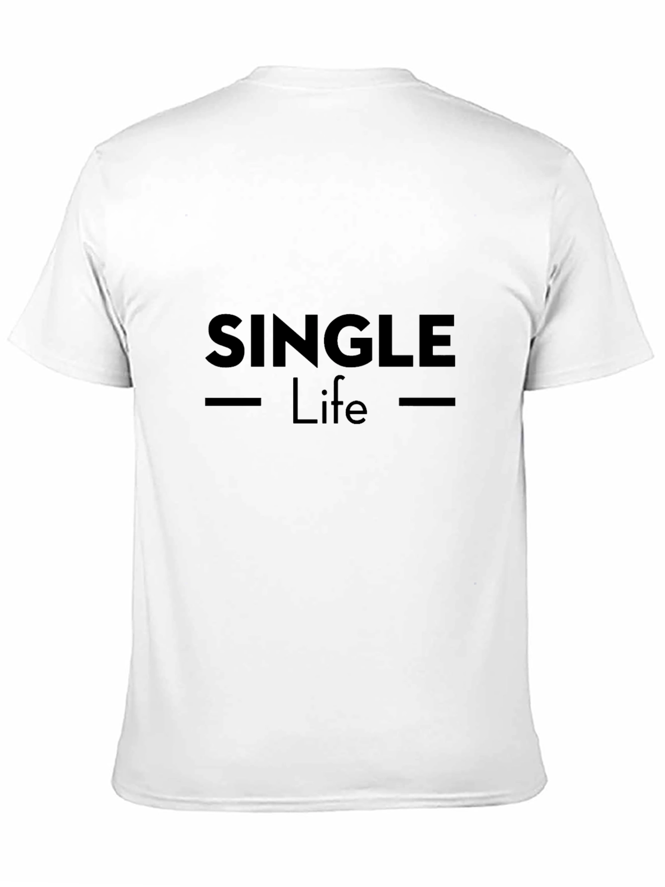 Single Life Black T-Shirt - Modern Graphic Tee