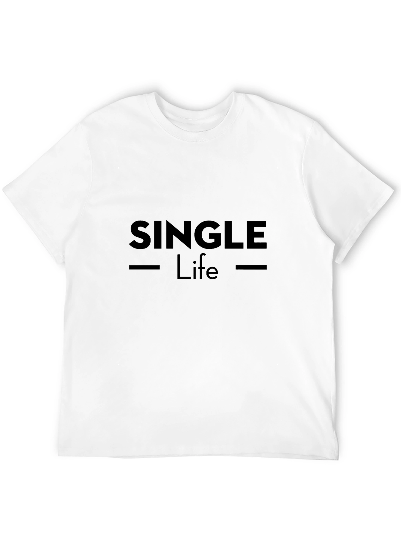 Single Life Black T-Shirt - Modern Graphic Tee