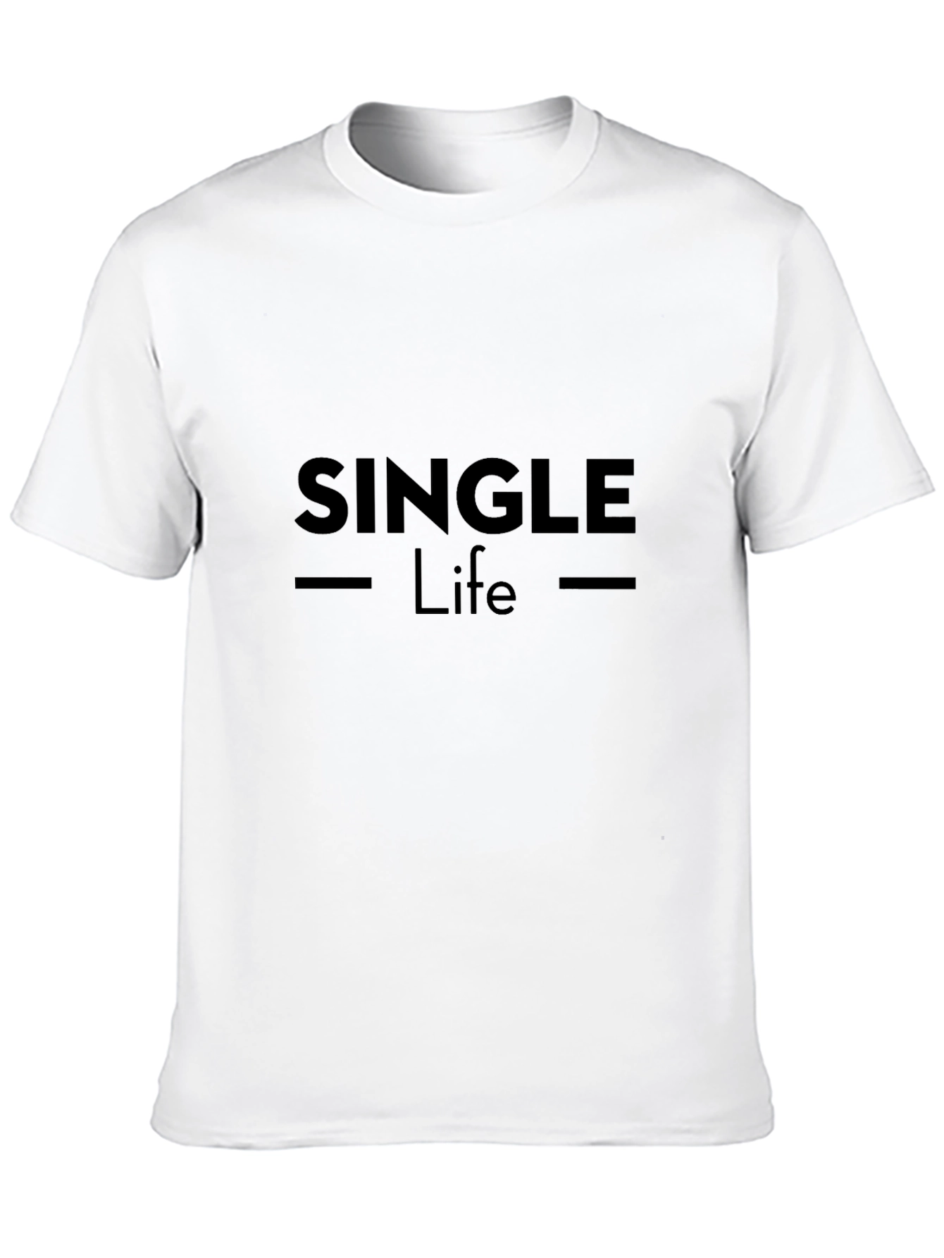 Single Life Black T-Shirt - Modern Graphic Tee