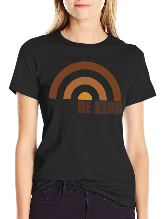 Be Kind Rainbow Graphic T-Shirt