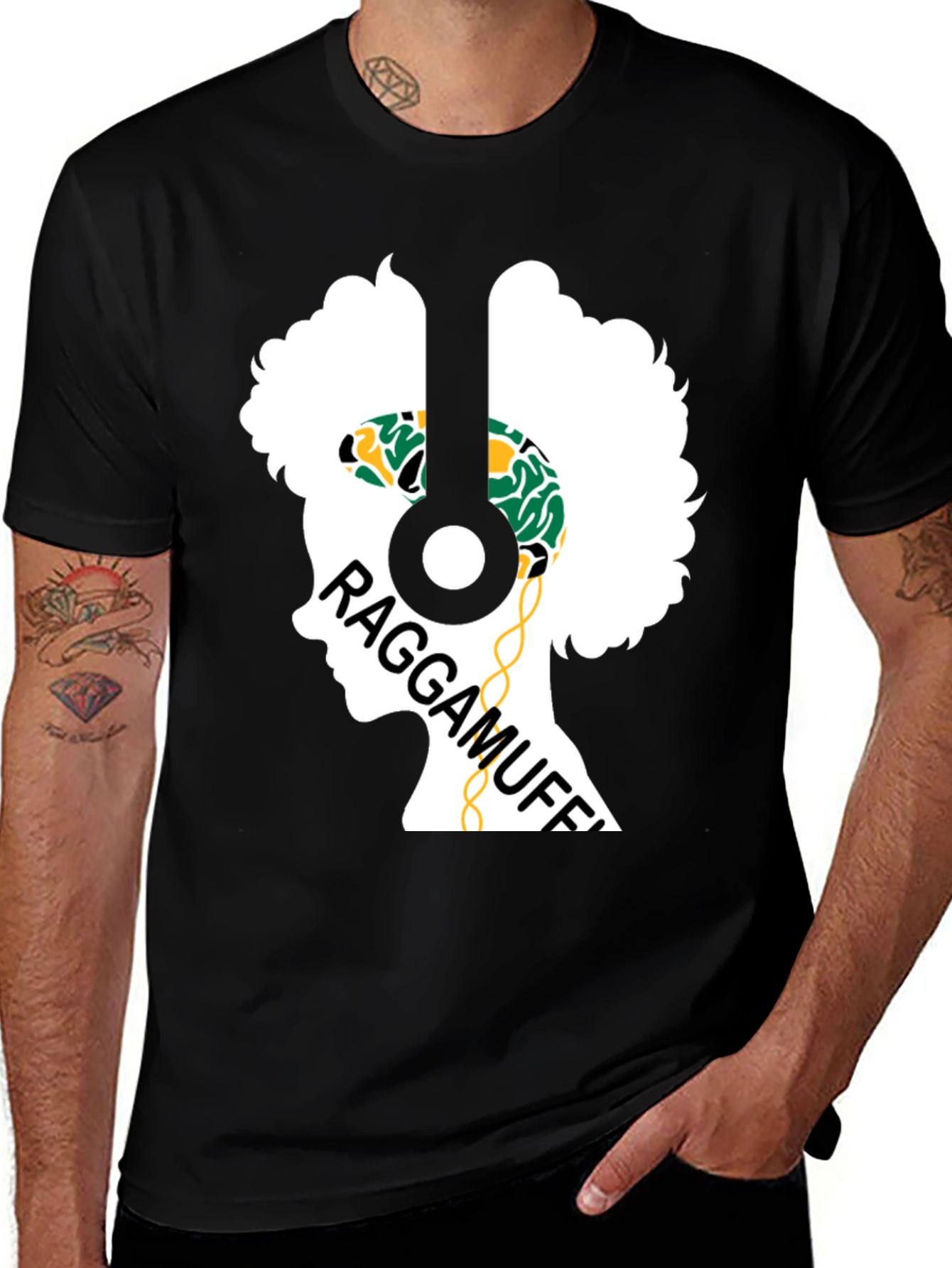 Raggamuffin Headphones Graphic Tee - Unisex
