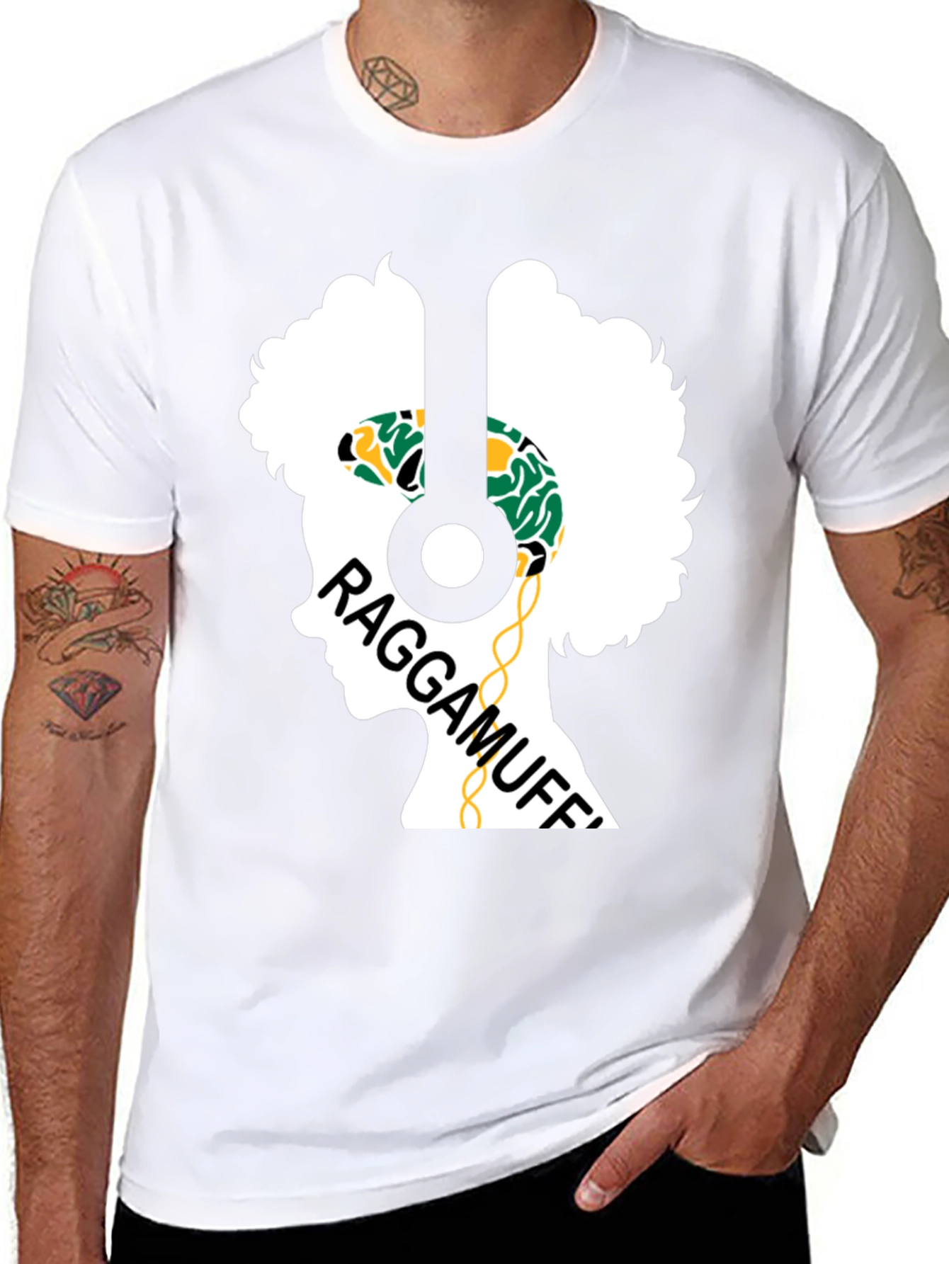 Raggamuffin Headphones Graphic Tee - Unisex