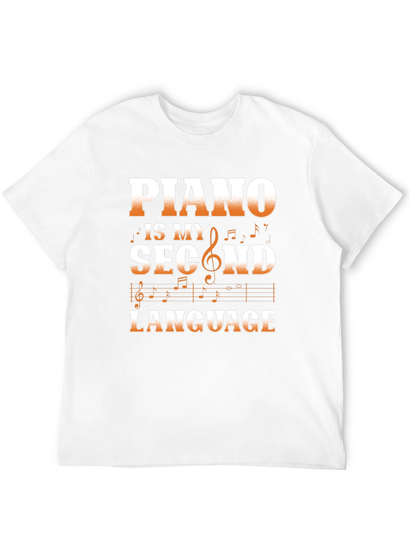 Piano is My Second Language Graphic Tee