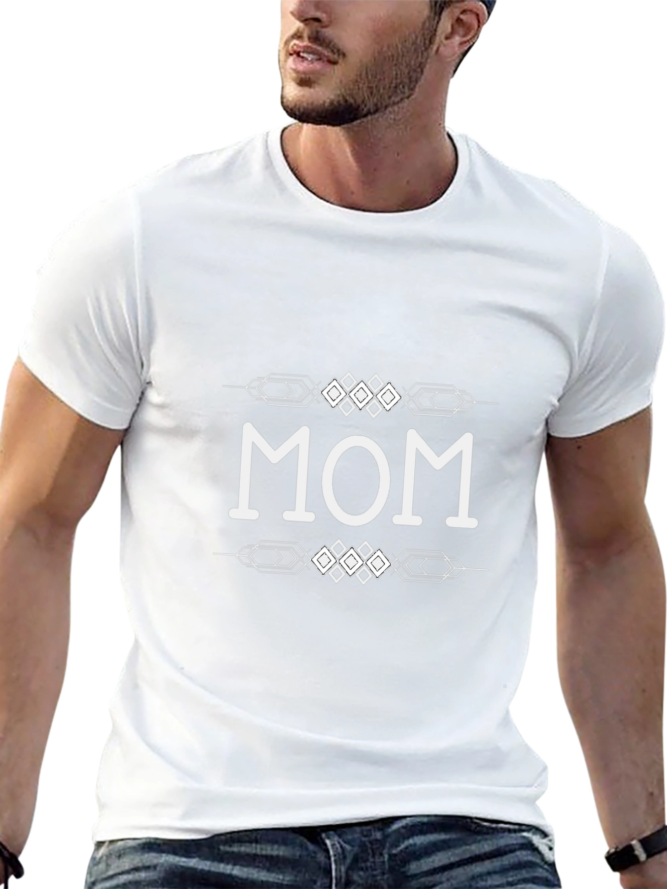 Stylish Mom Graphic Black T-Shirt