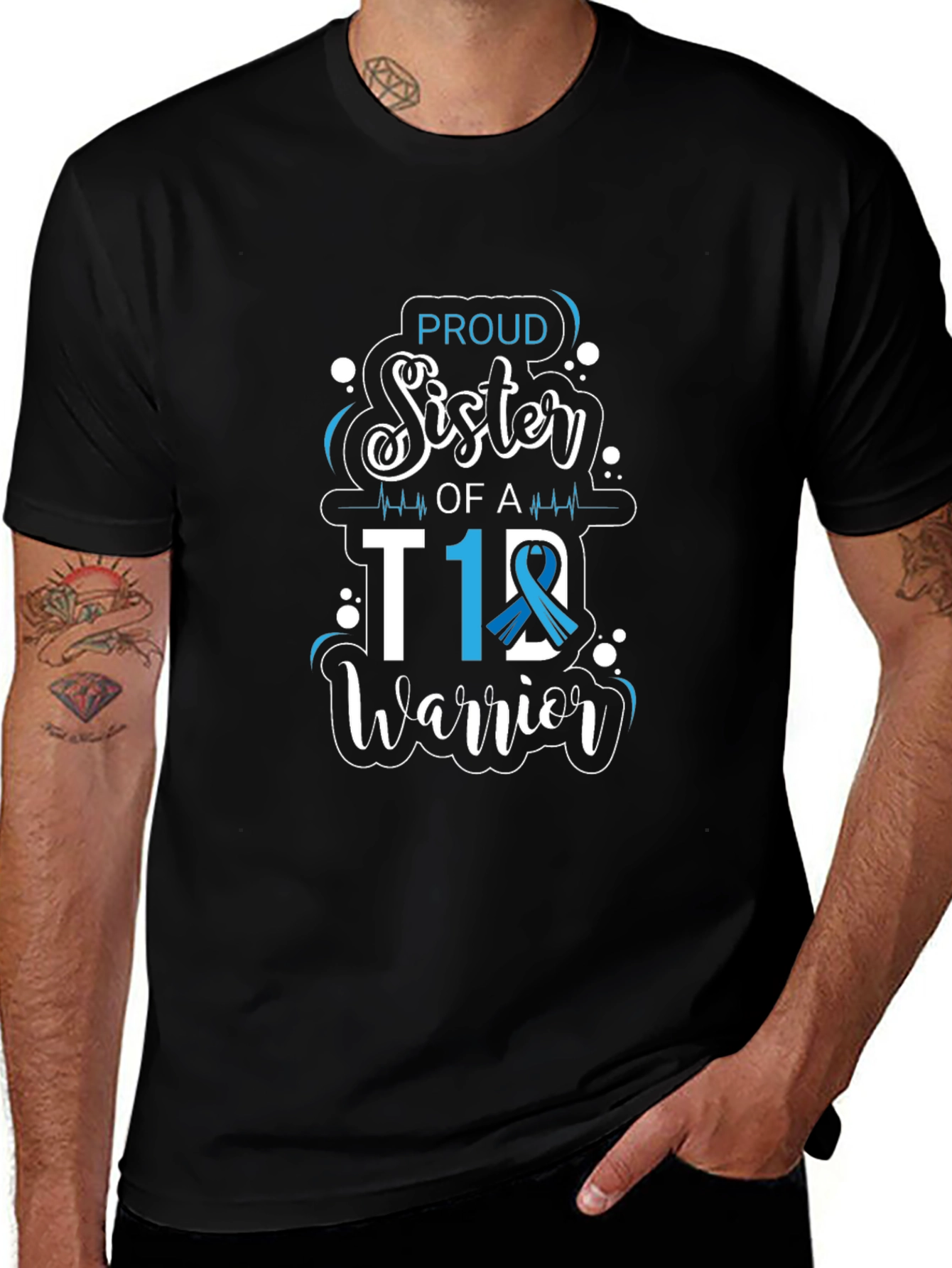 Proud Sister of a T1D Warrior T-Shirt