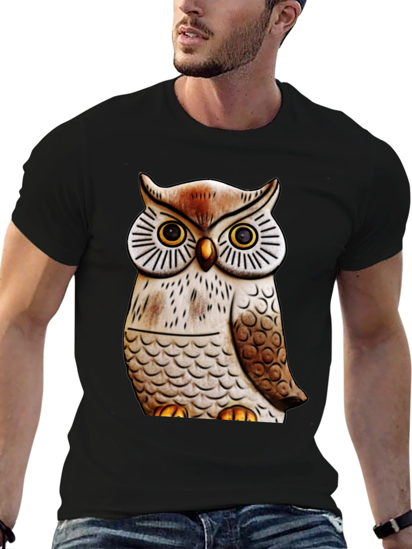 Owl Graphic Print Tee