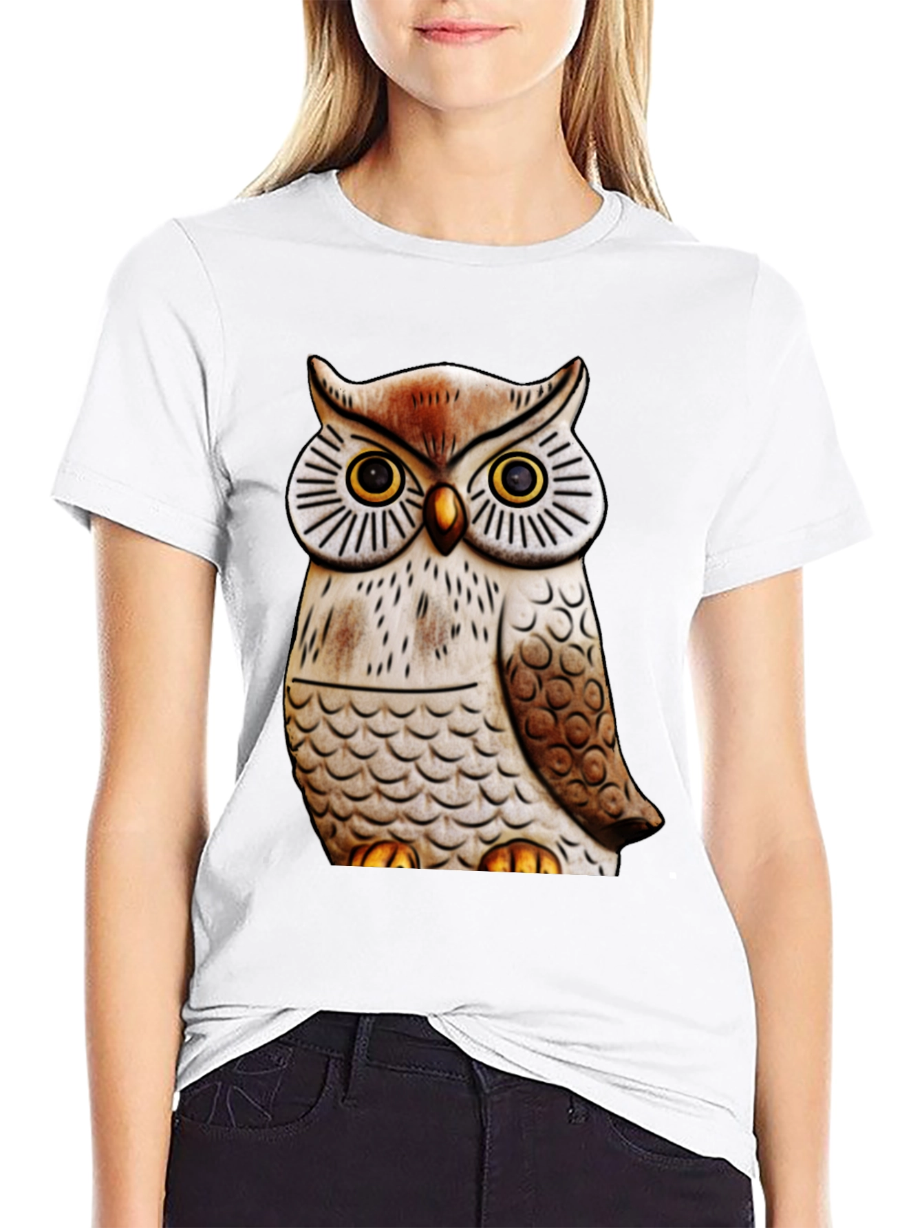Owl Graphic Print Tee