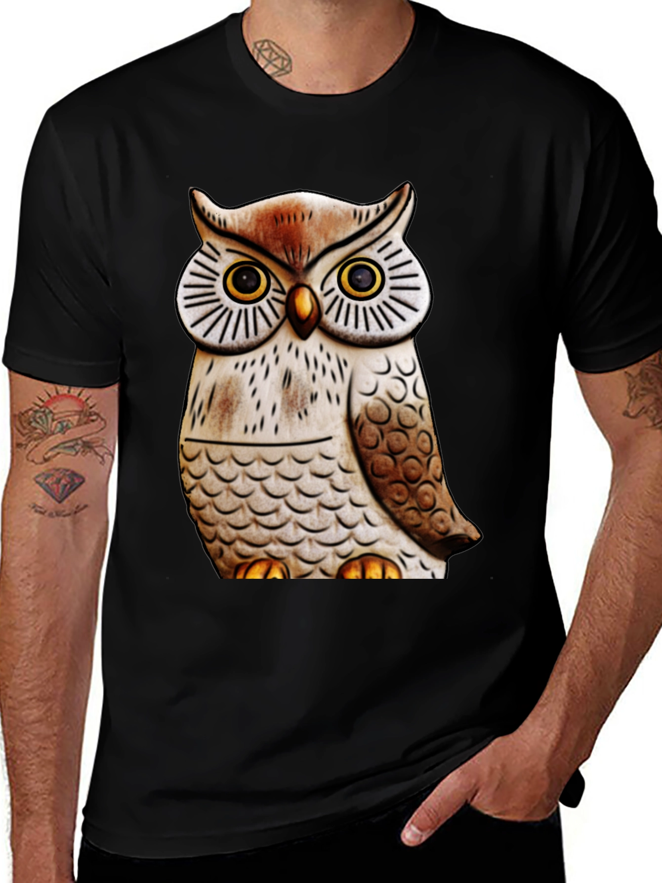 Owl Graphic Print Tee