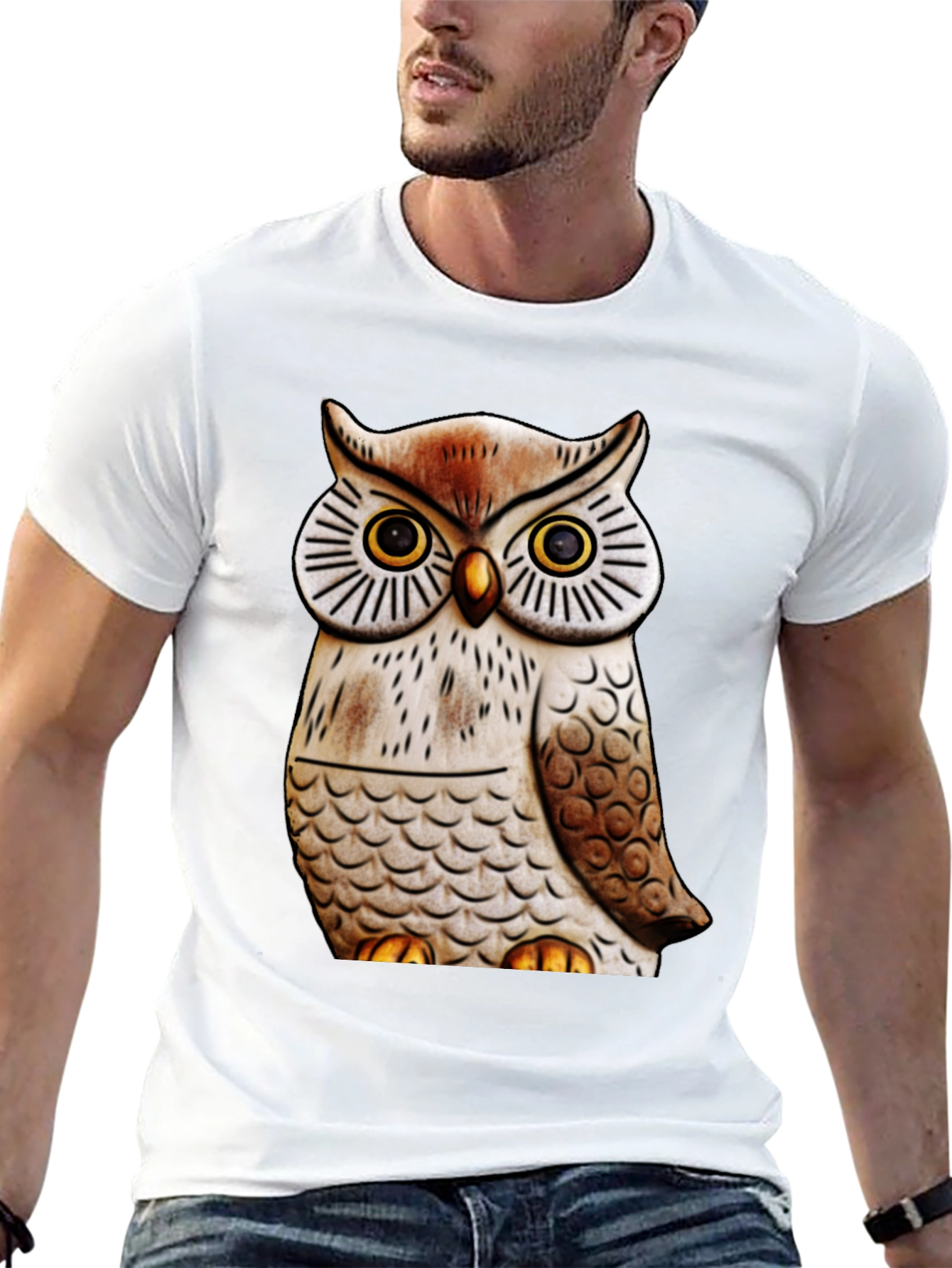 Owl Graphic Print Tee
