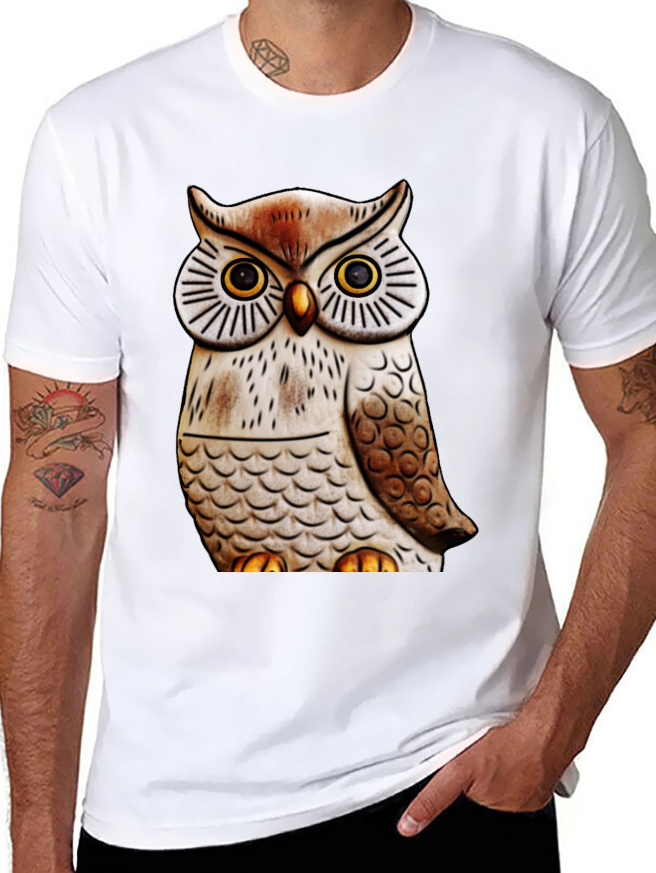 Owl Graphic Print Tee